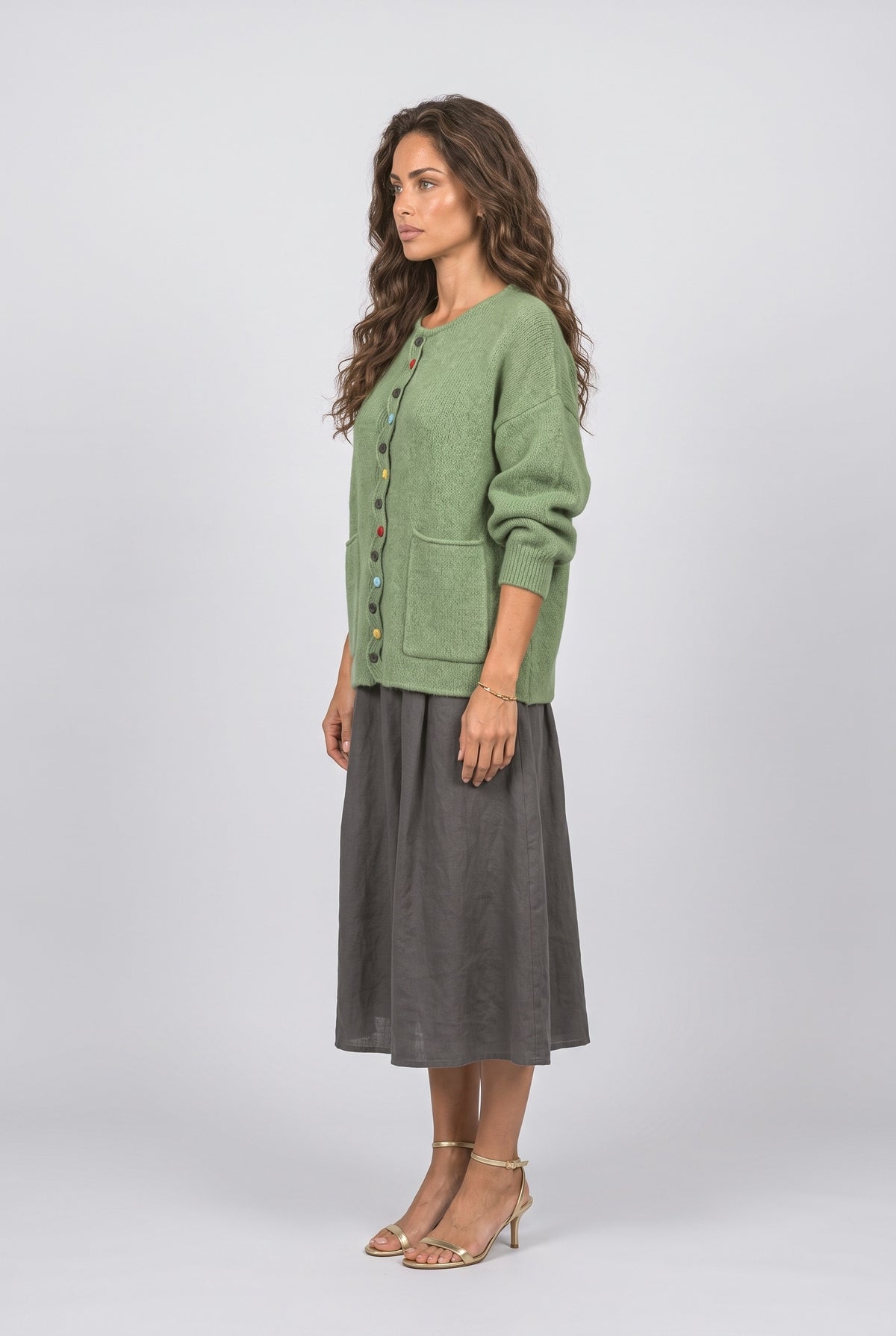 Knit Cardigan, back view