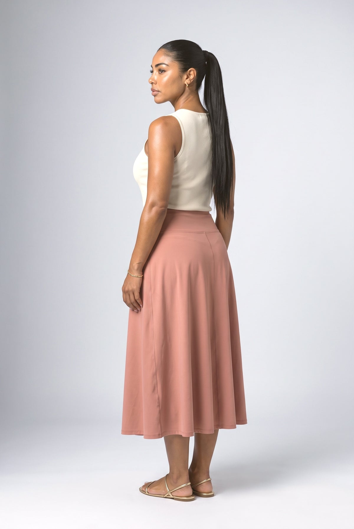 Midi Skirt, back view