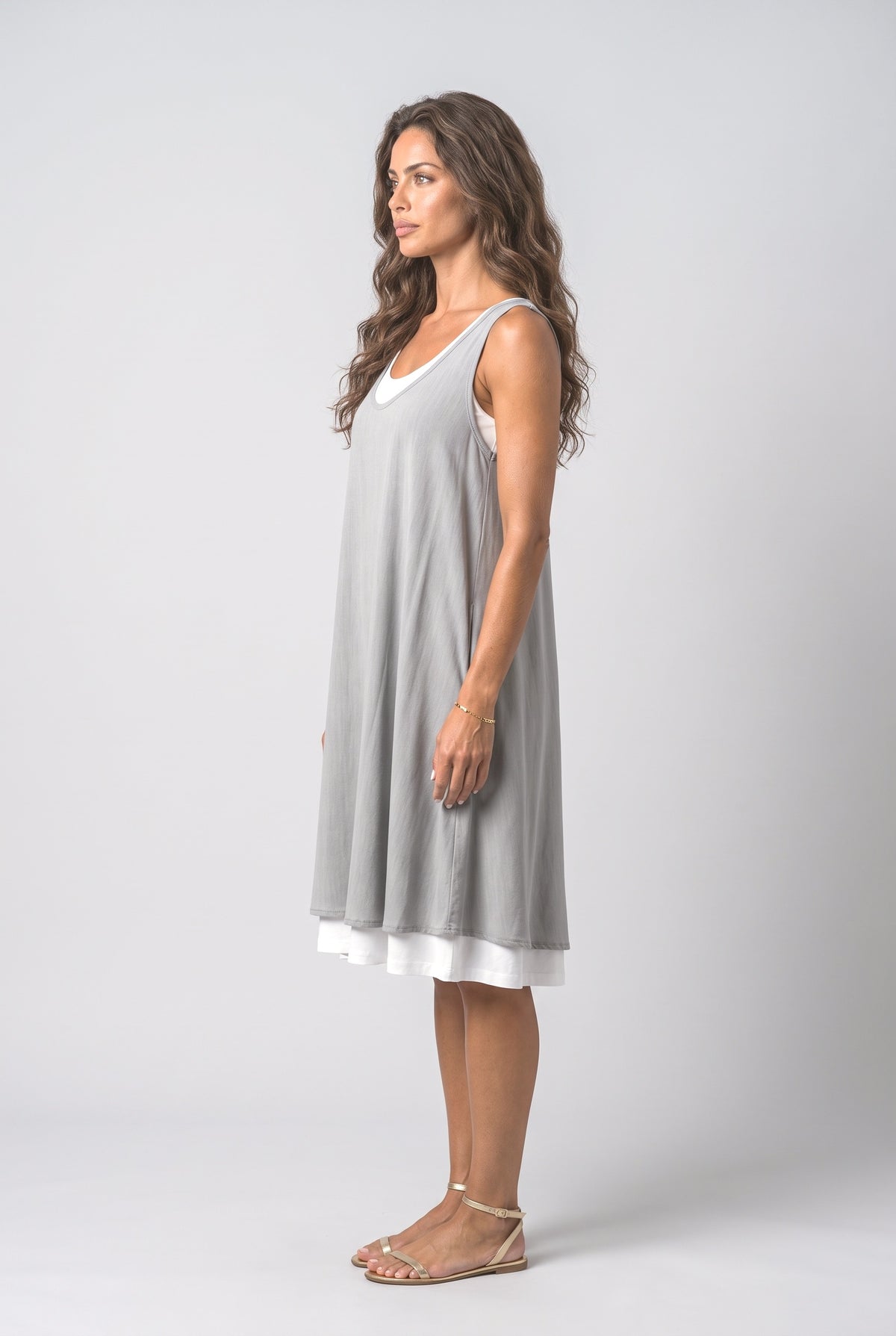 Sleeveless Summer Dress, back view