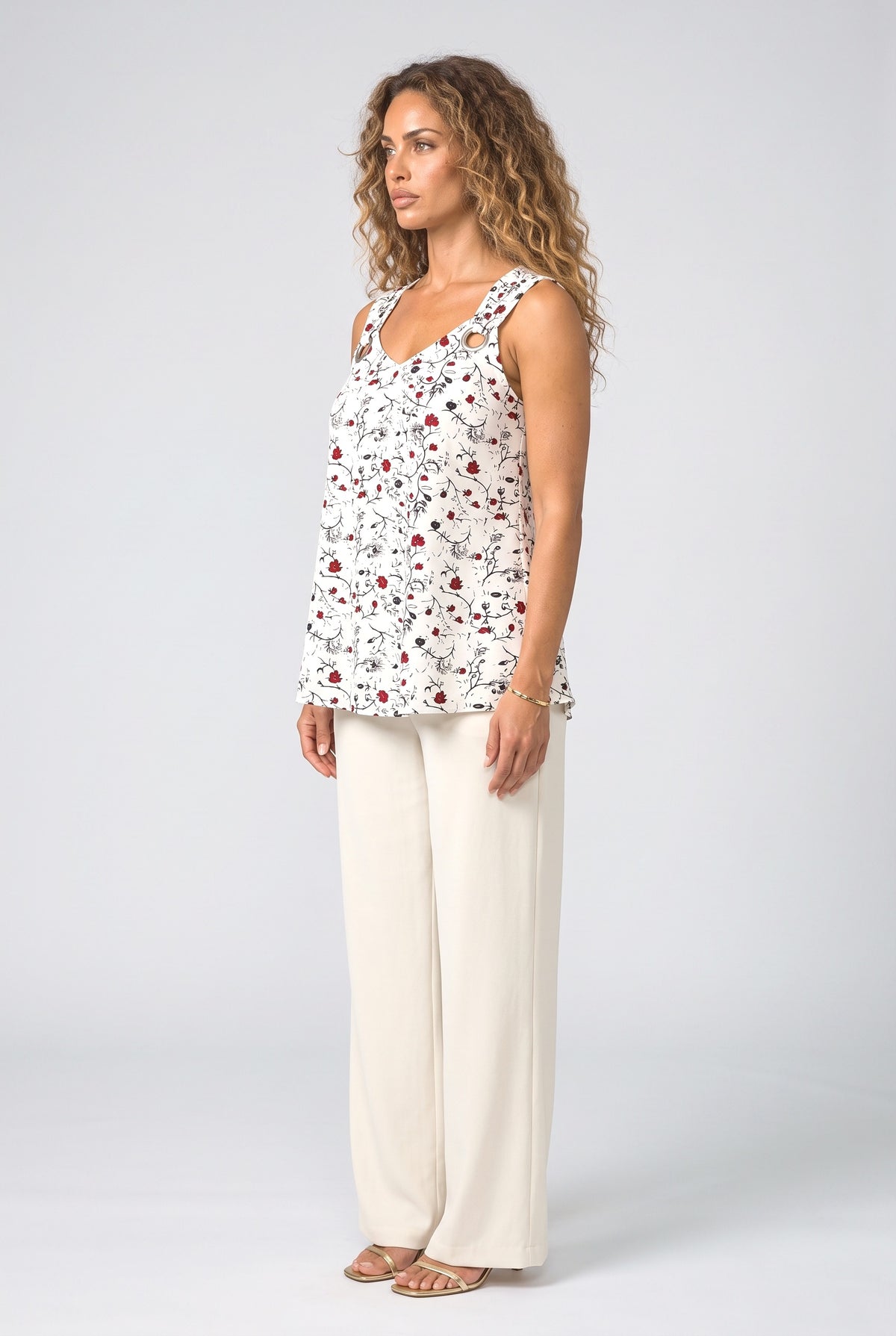 Floral Tank Top, back view