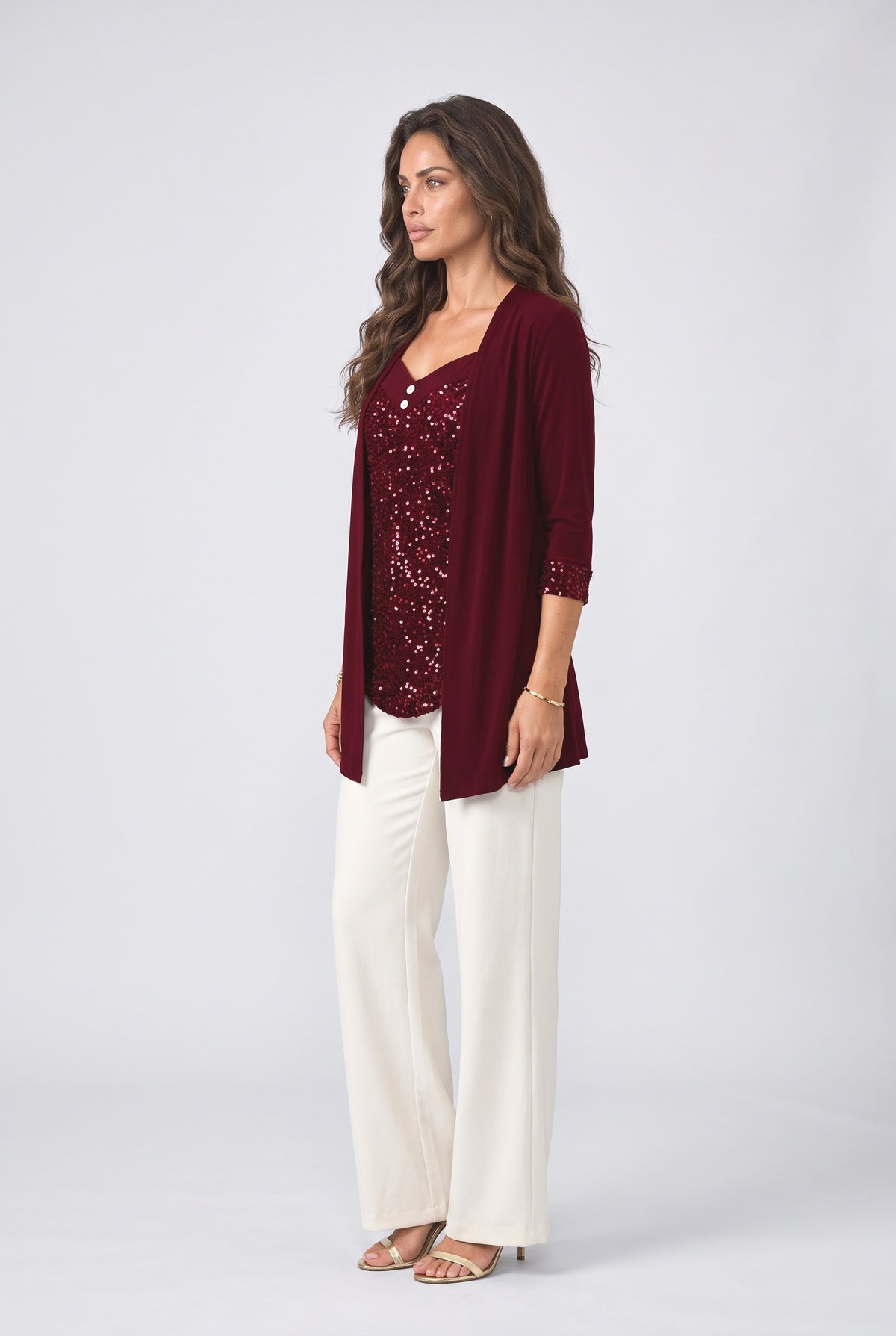 Sequin Blouse, back view