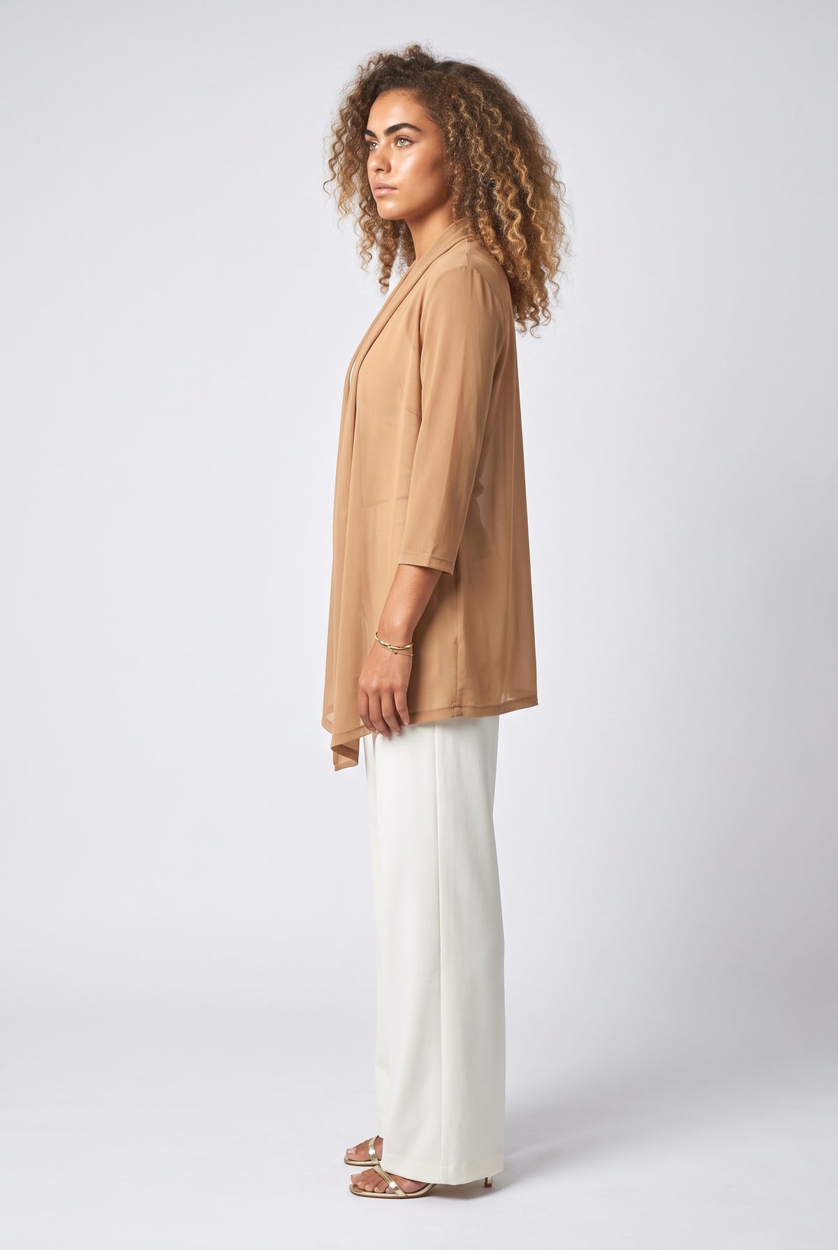 Chiffon Knit Cardigan, back view