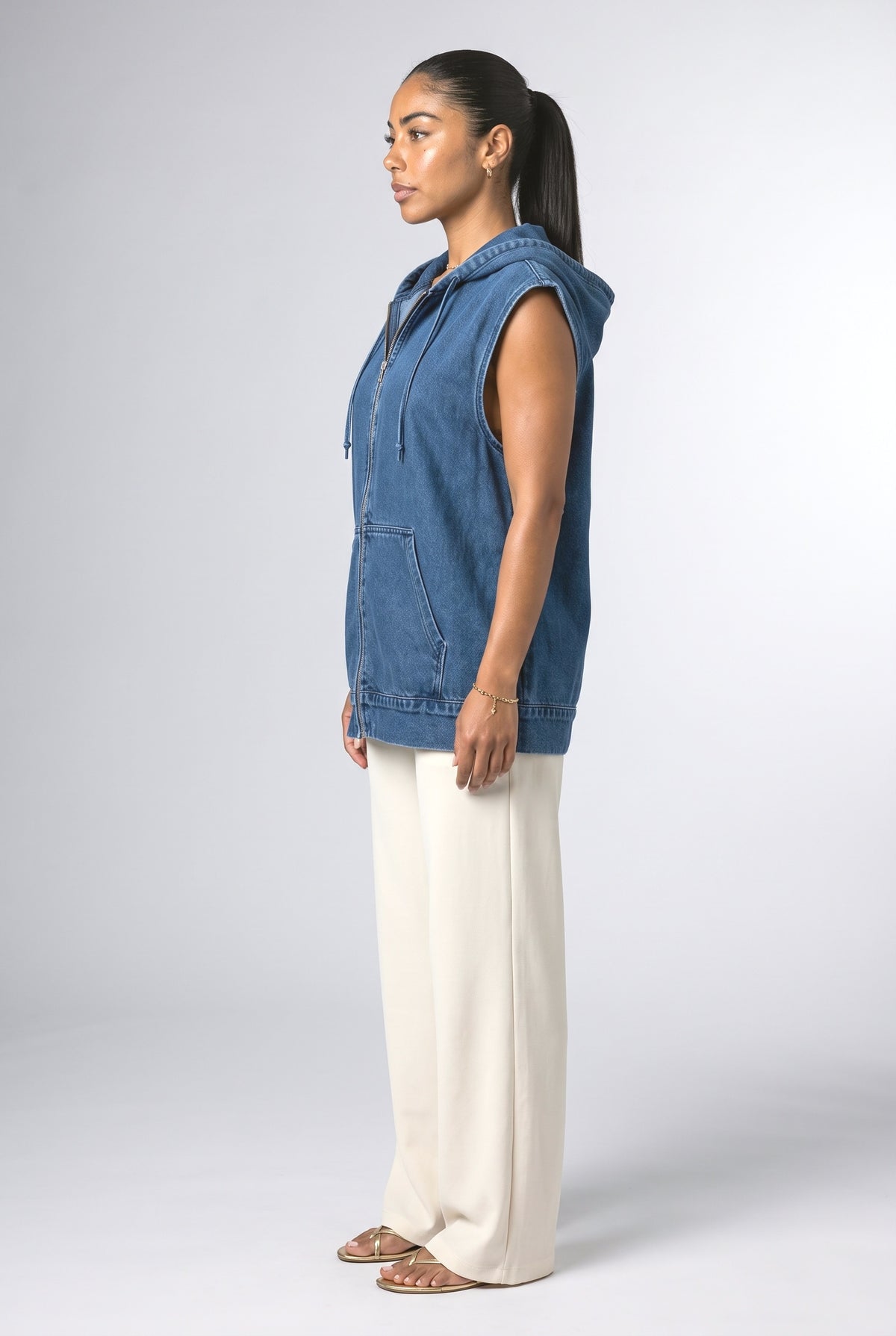 Oversized Bomber Jacket, back view