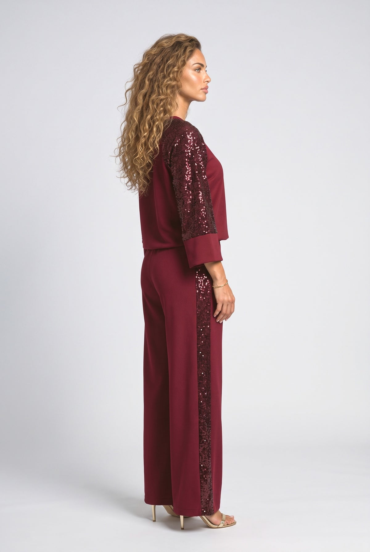 Sequin Two Piece Outfit, back view