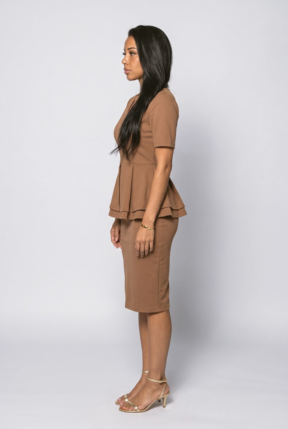 Colorblock Two Piece Outfit, back view