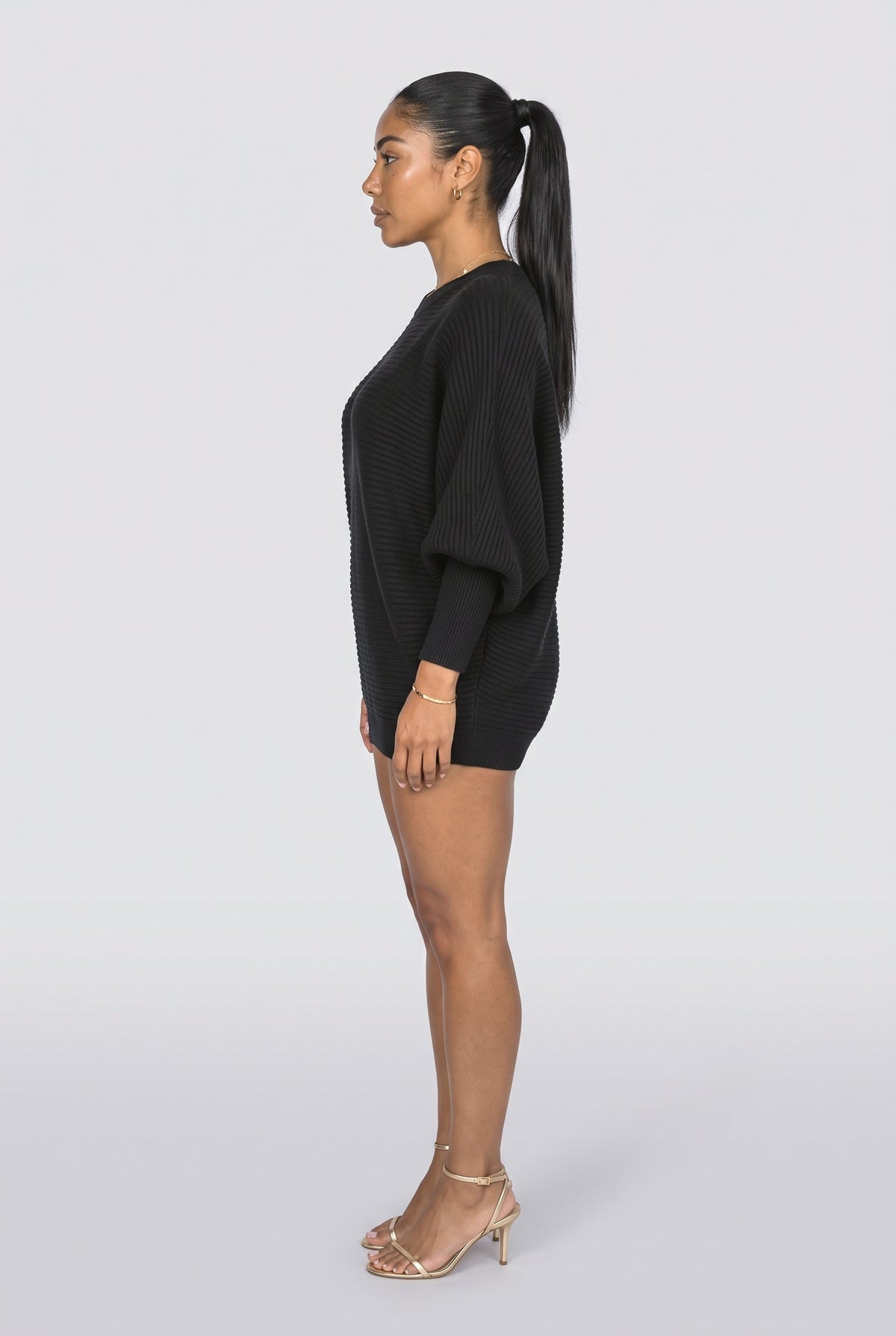 Knit Pullover Sweater, back view