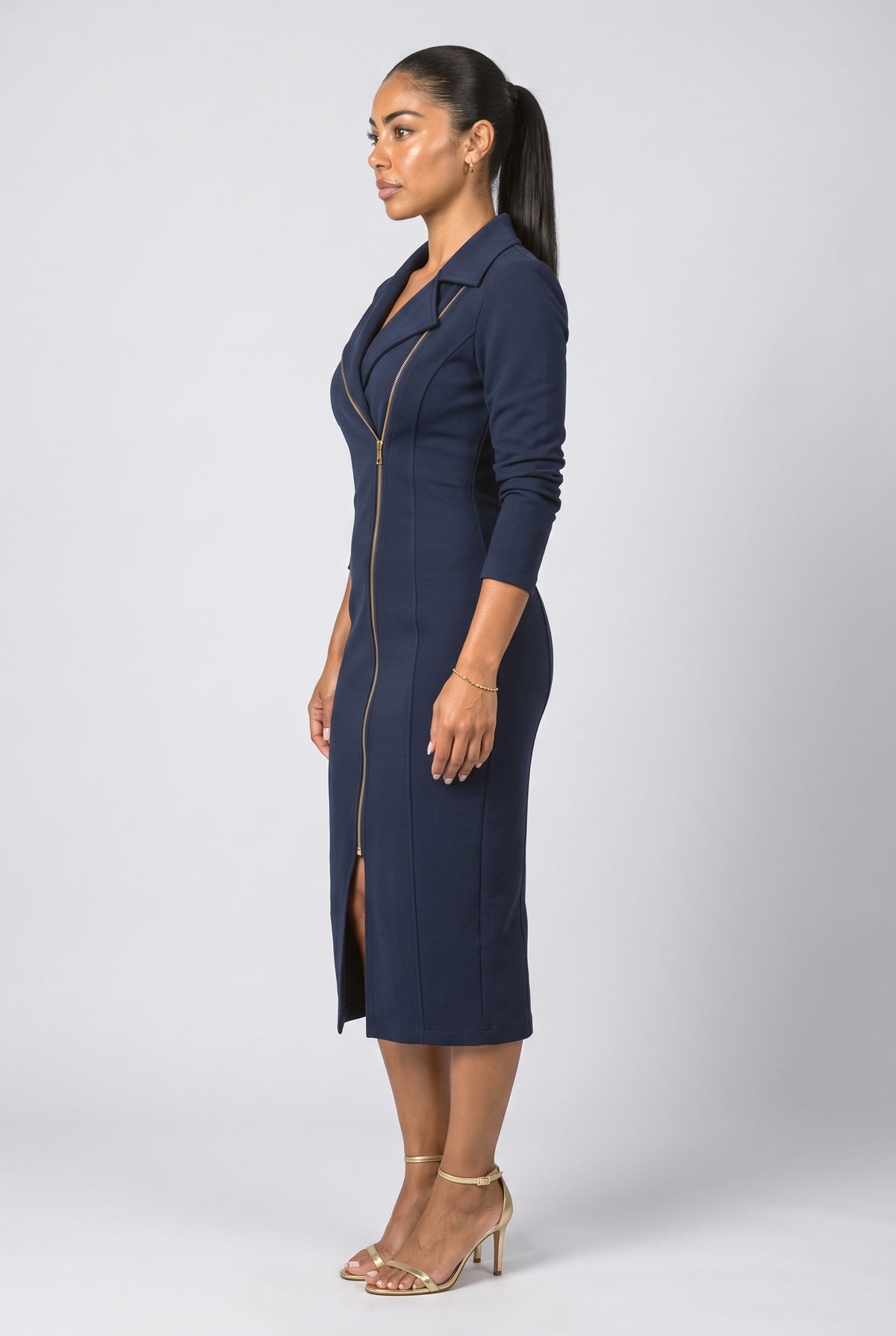 Bodycon Midi Dress, back view
