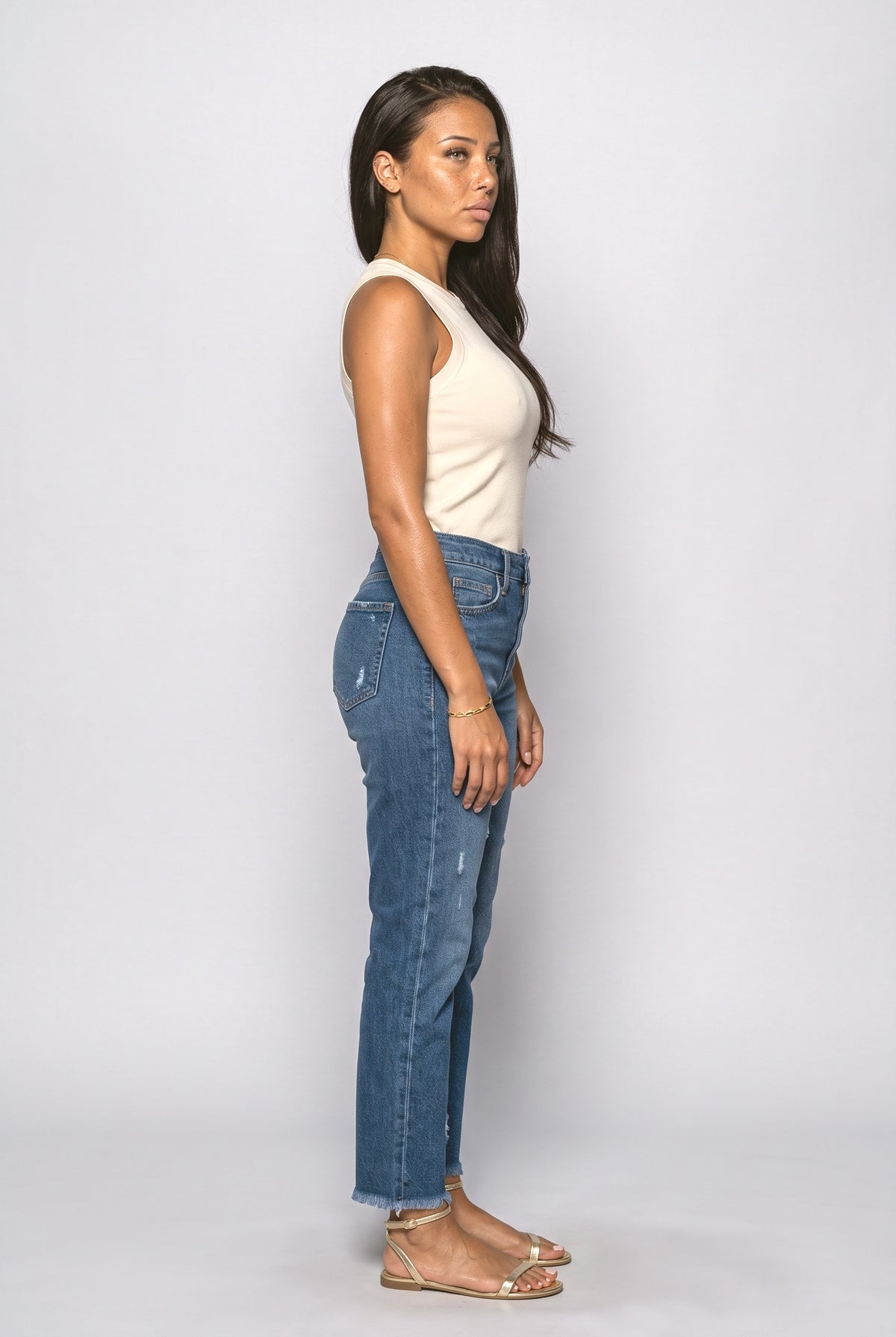 Fringe Women's Jeans, back view