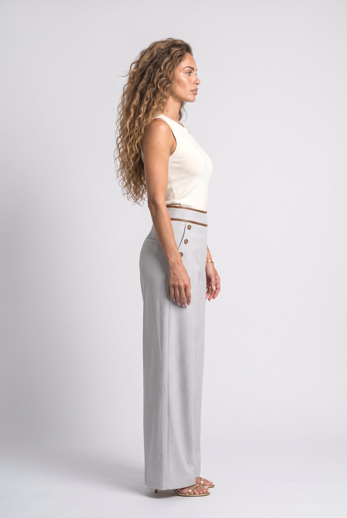 Wide Leg Pants, back view