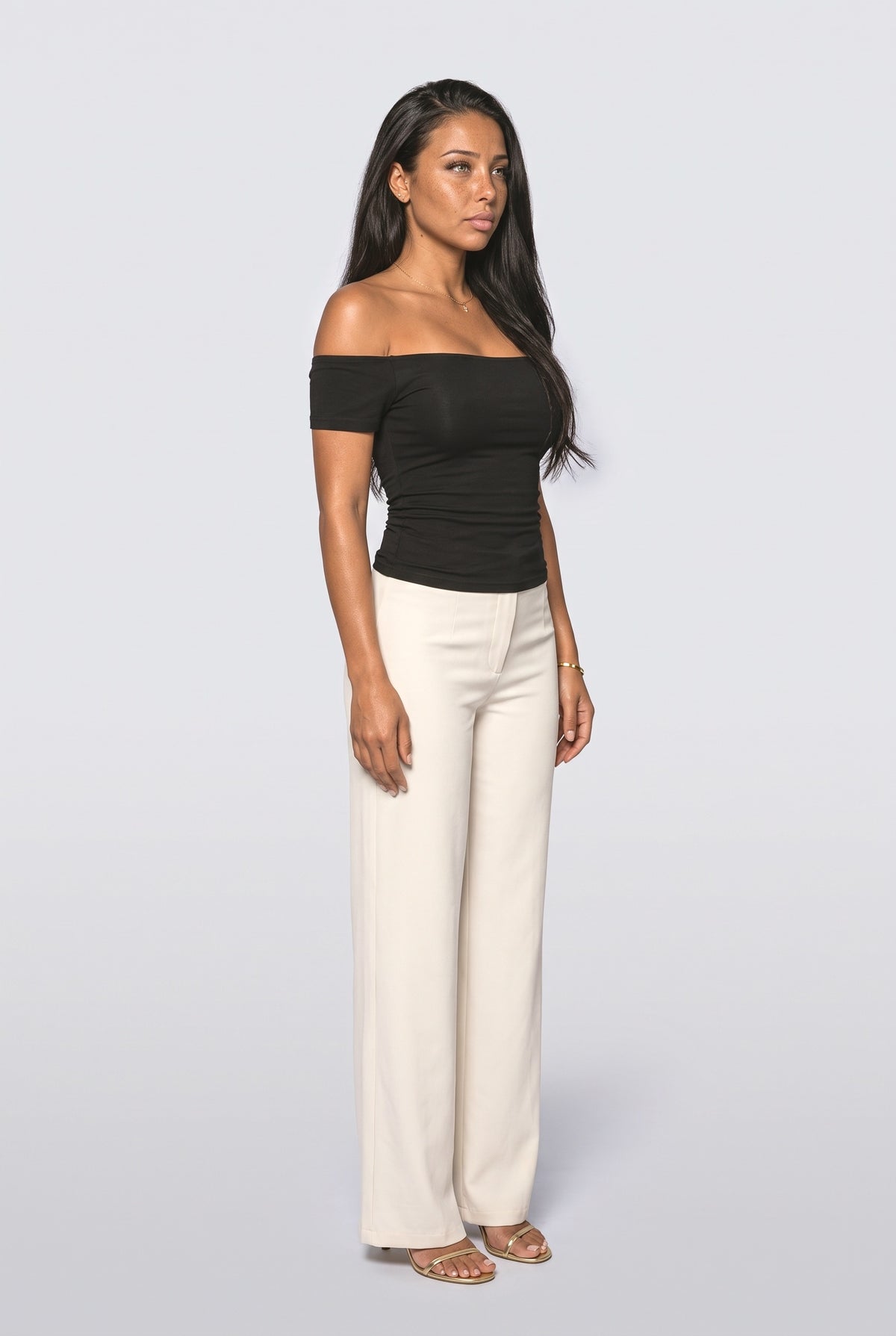 Off-Shoulder Tank Top, back view