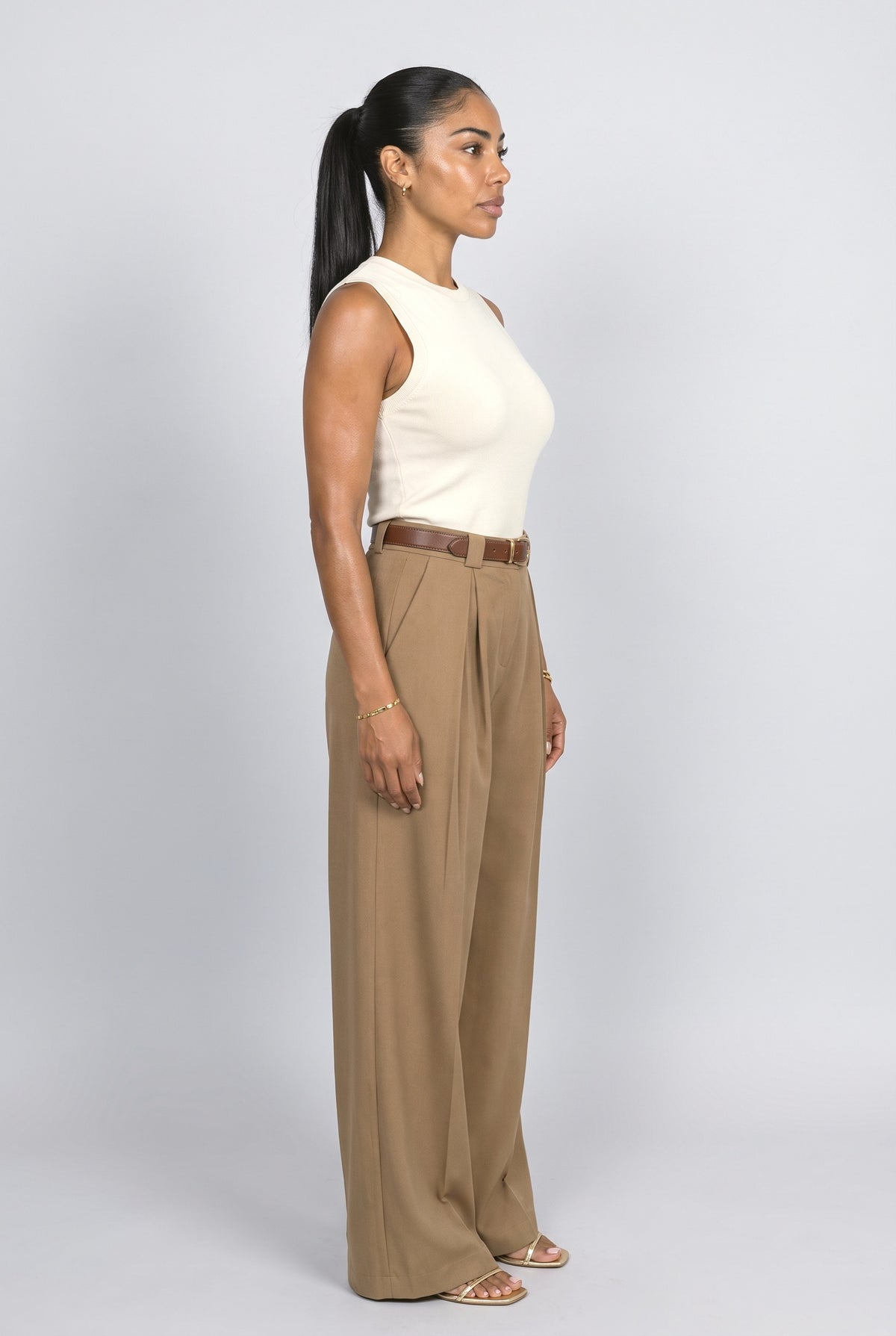 Wide Leg Pants, back view