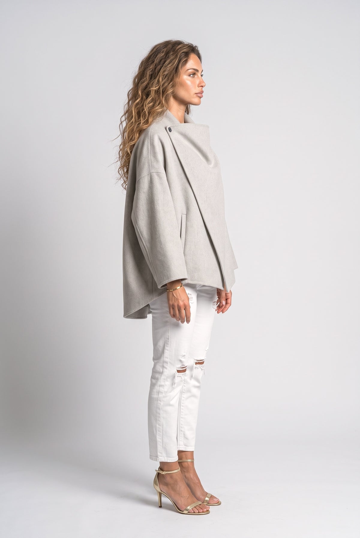 Wrap Bomber Jacket, back view