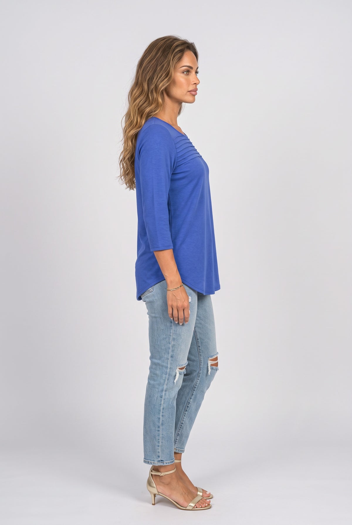 Pleated Blouse, back view