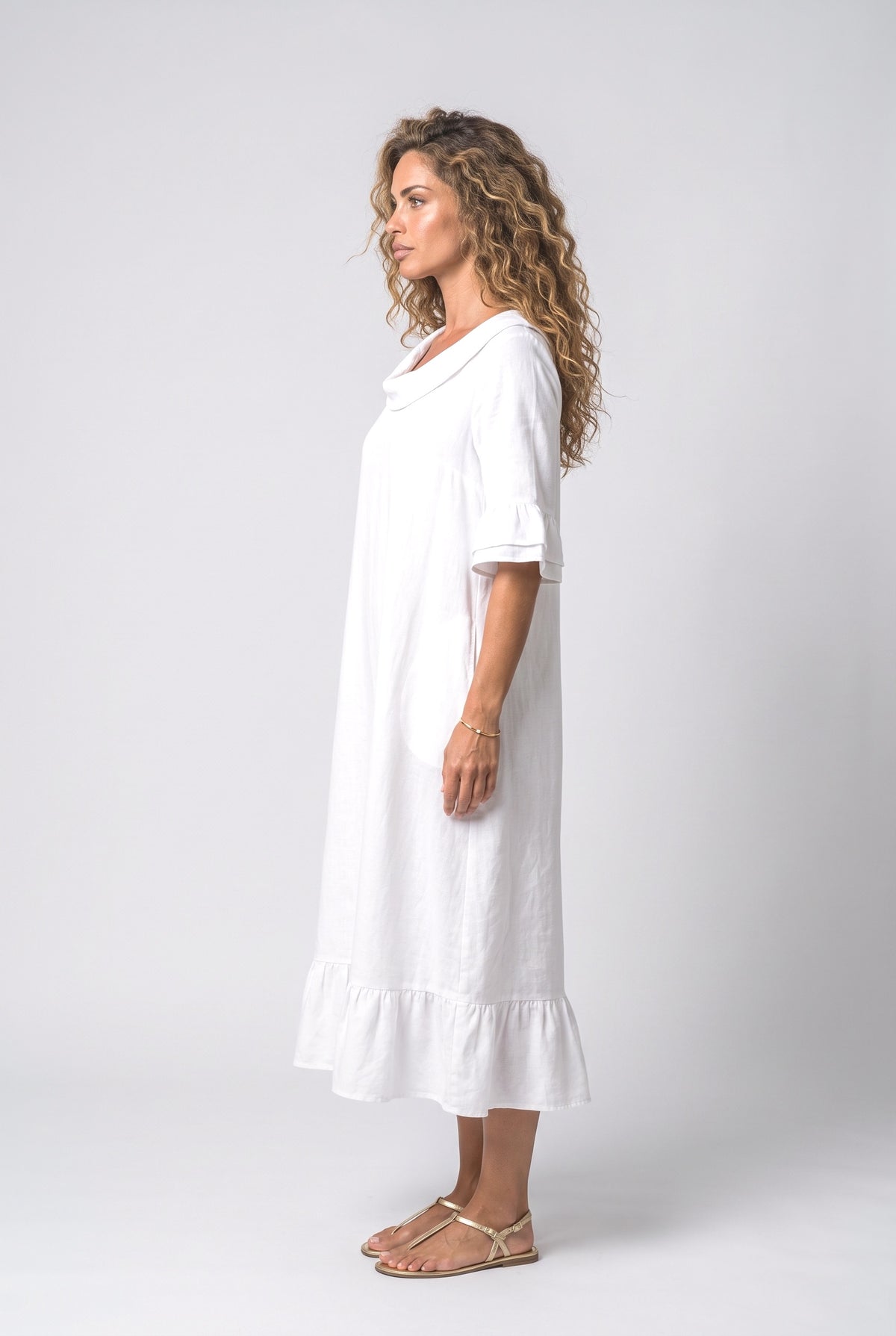A-Line Midi Dress, back view