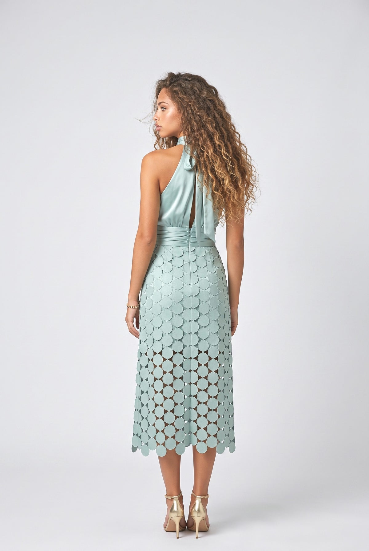 Cutout Midi Dress, back view