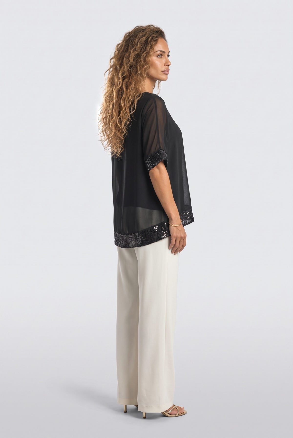 Sequin Blouse, back view