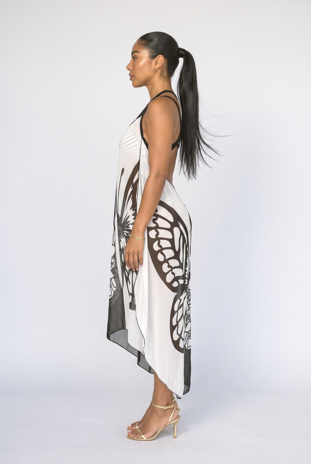 Flowy Beach Dress, back view