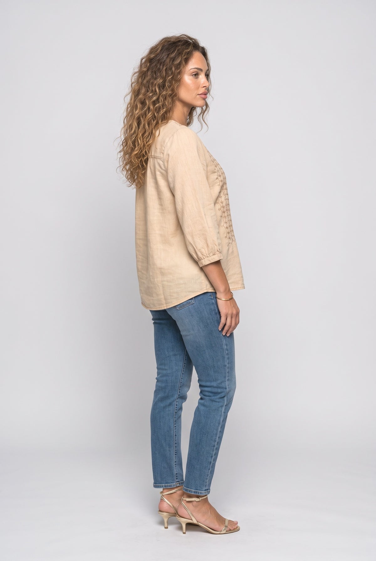 Short Sleeve Blouse, back view