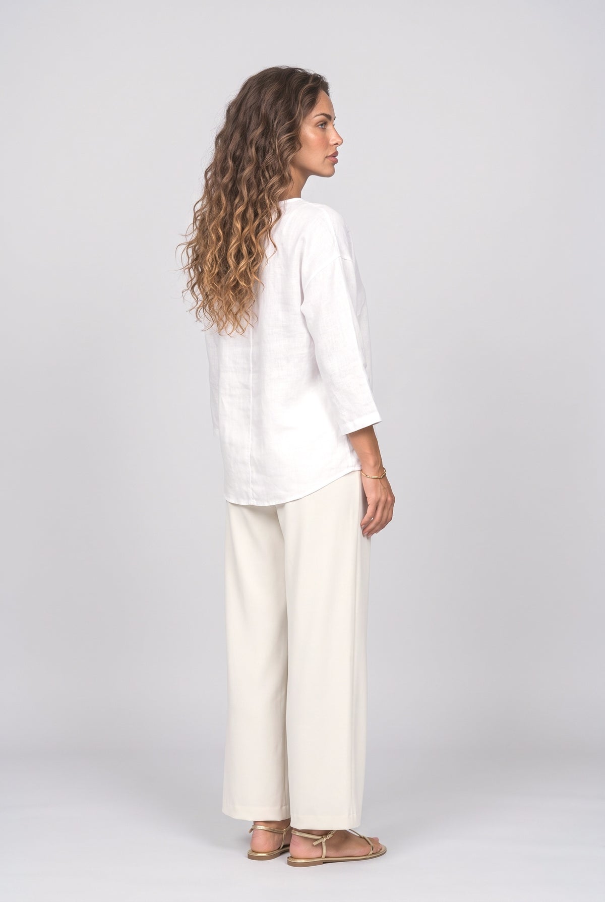 V-Neck Blouse, back view