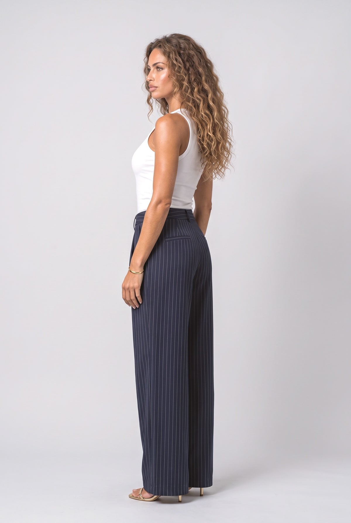 Wide Leg Pants, back view