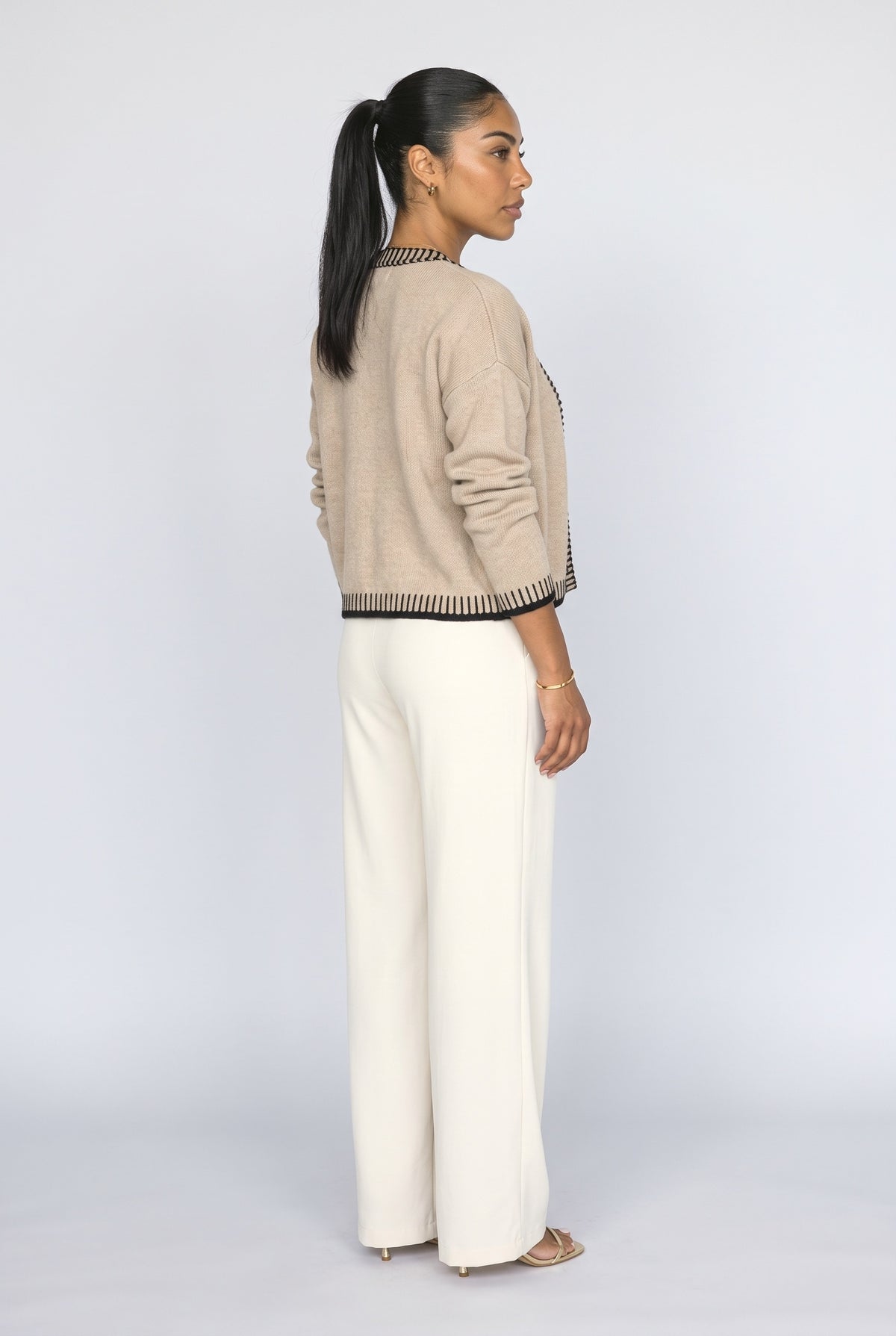 Knit Cardigan, back view