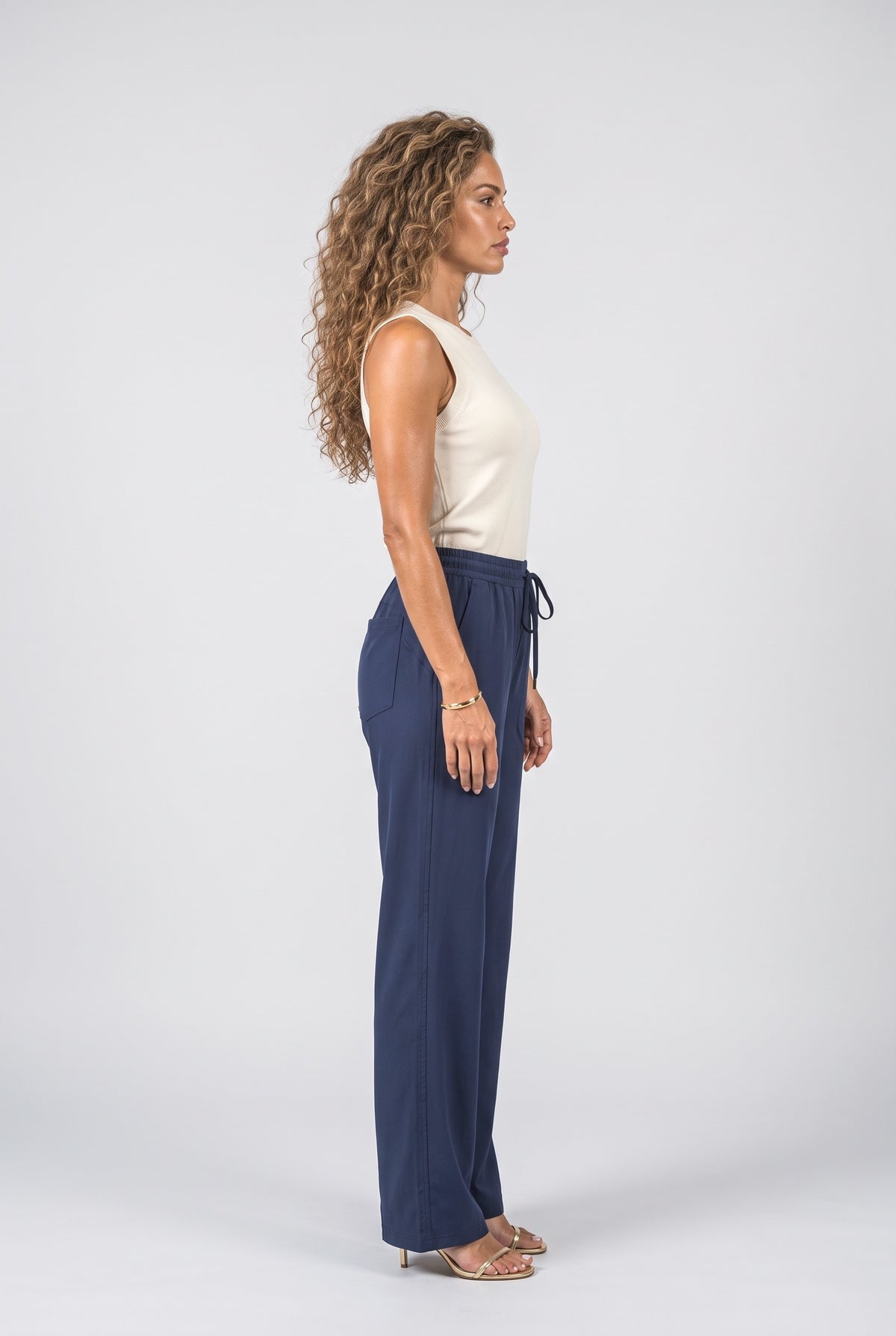 Wide Leg Pants, back view