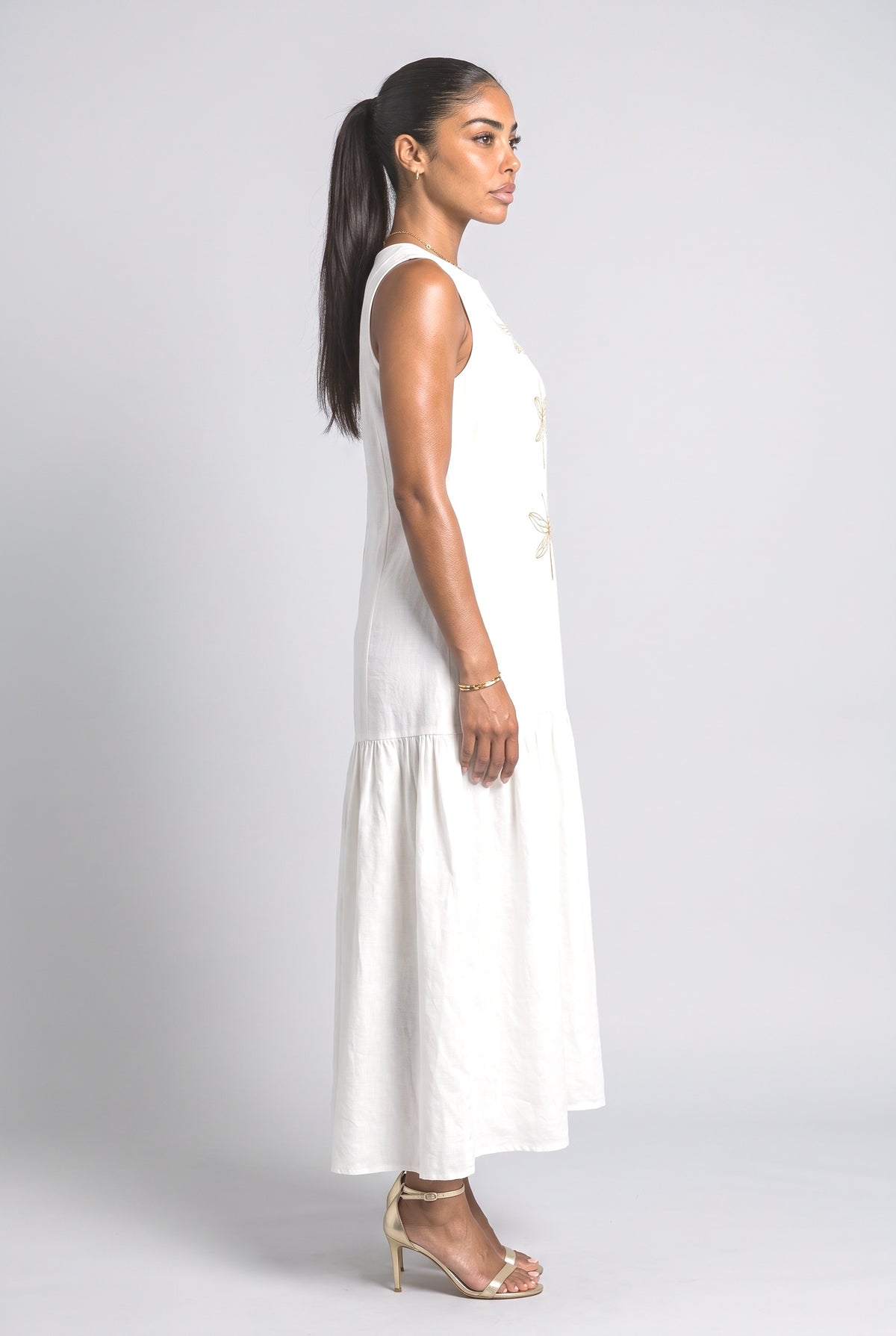 Sleeveless Maxi Dress, back view