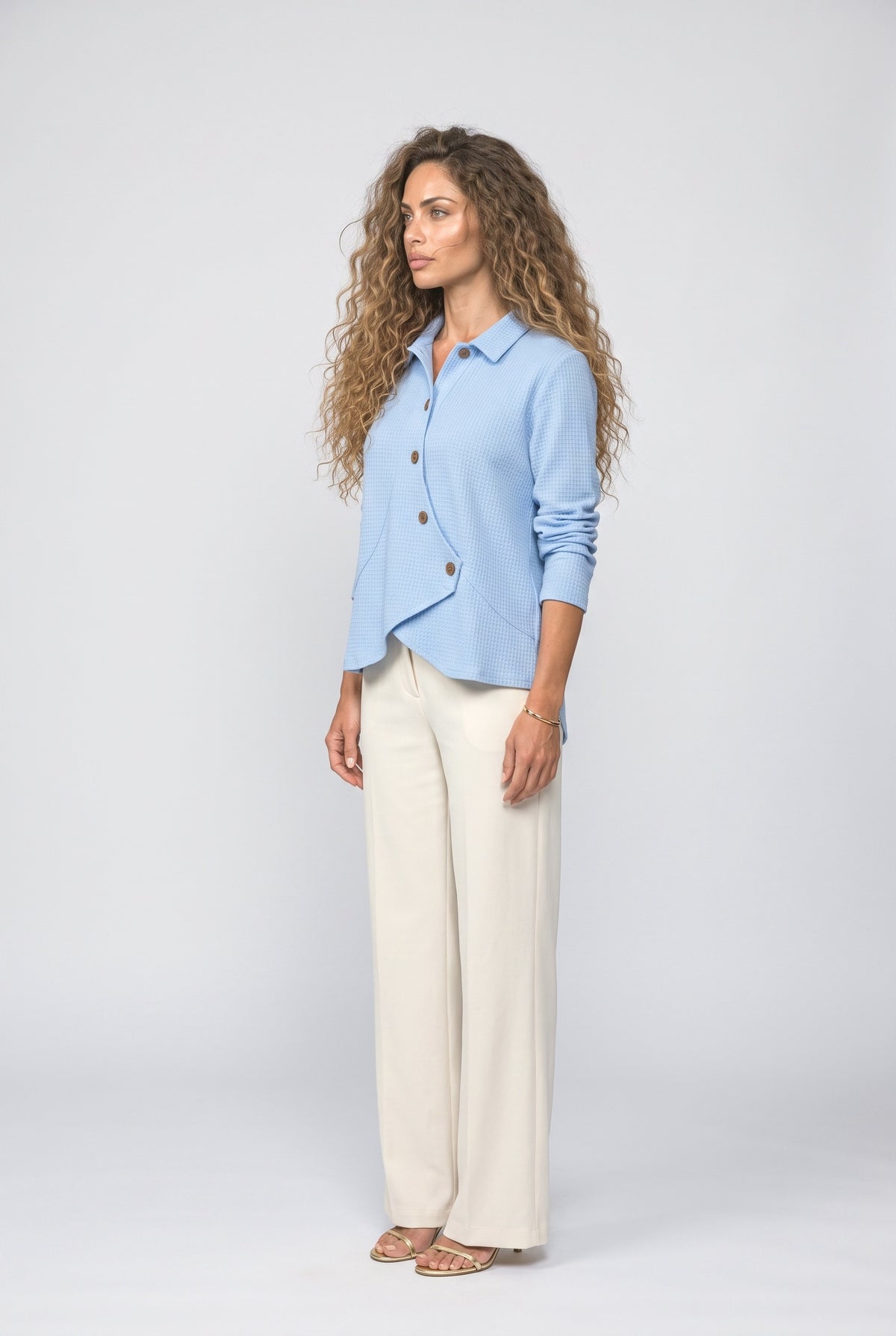 Asymmetric Knit Top, back view