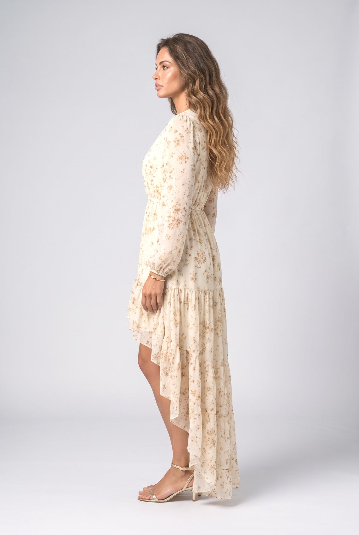Asymmetric Maxi Dress, back view