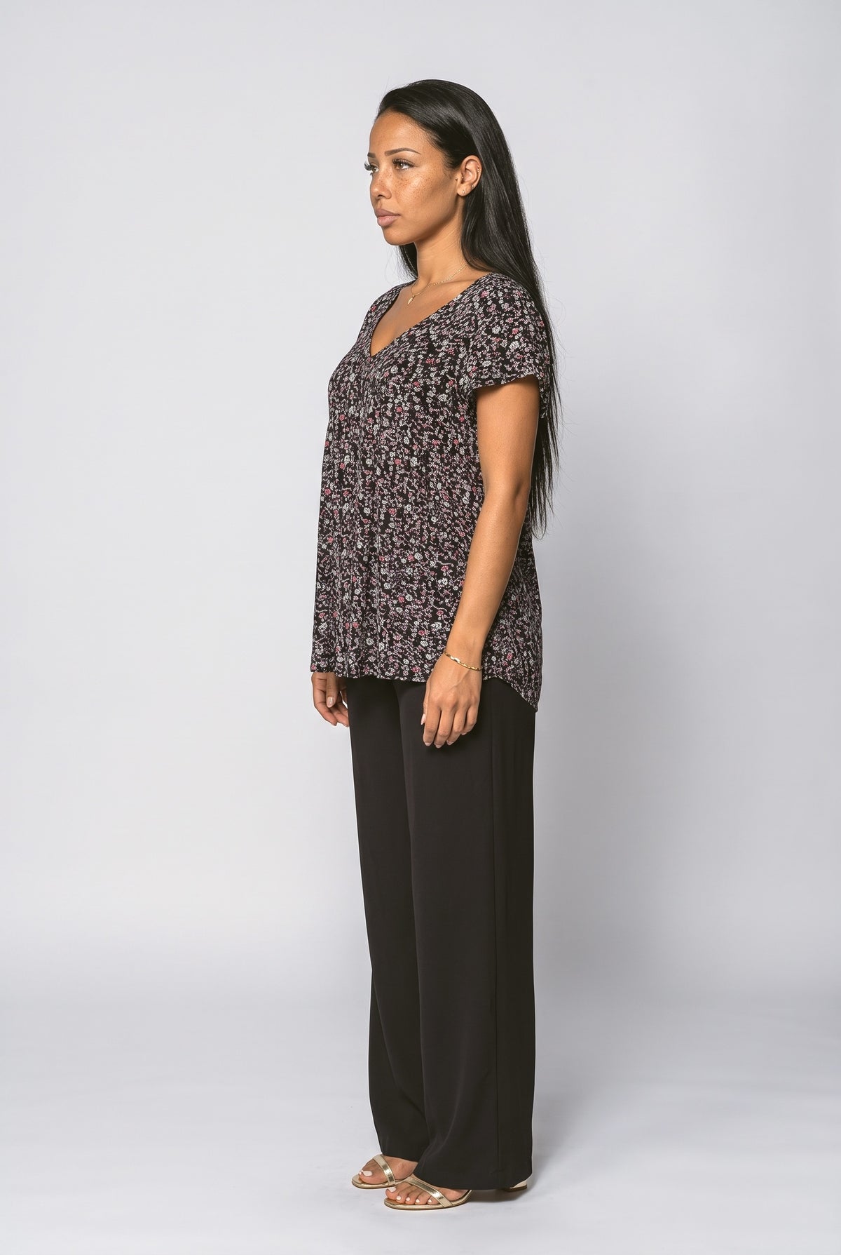 Floral Blouse, back view