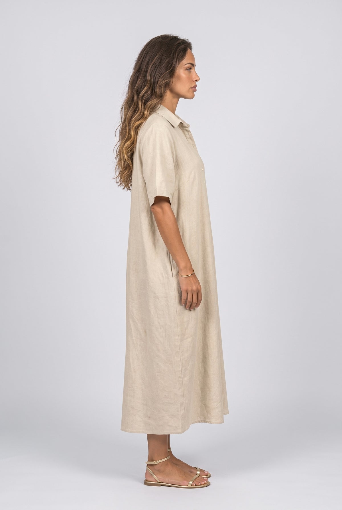 Oversized Midi Dress, back view