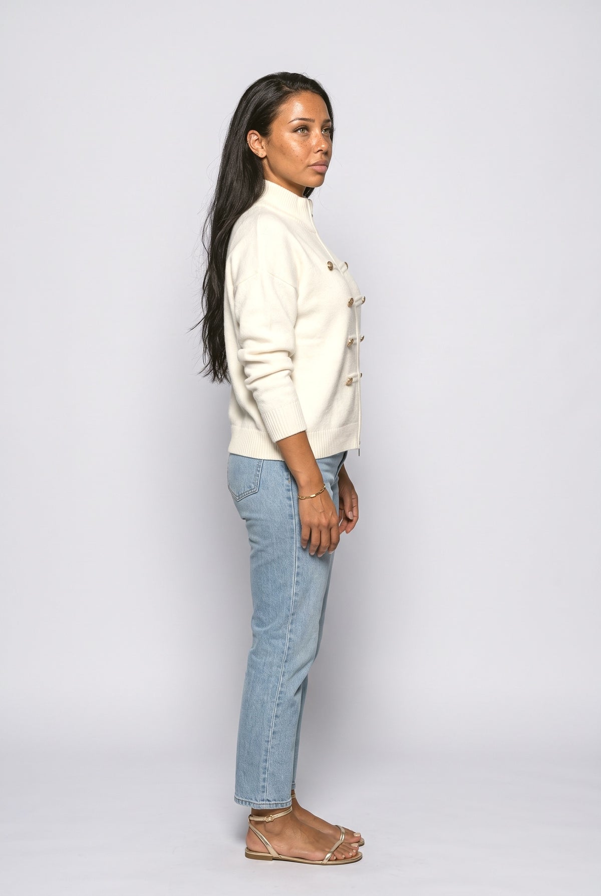 Knit Cardigan, back view