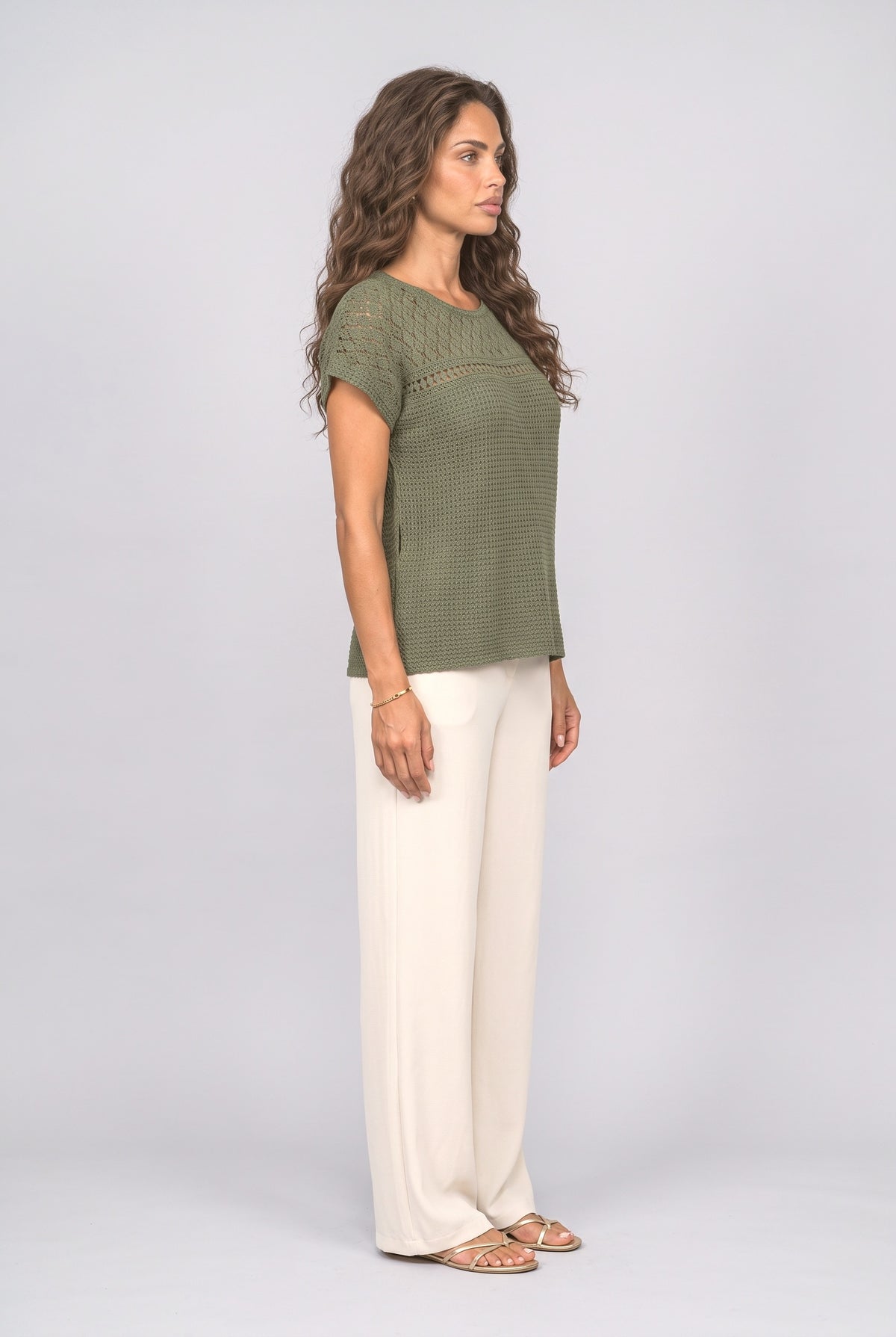 Knit Blouse, back view