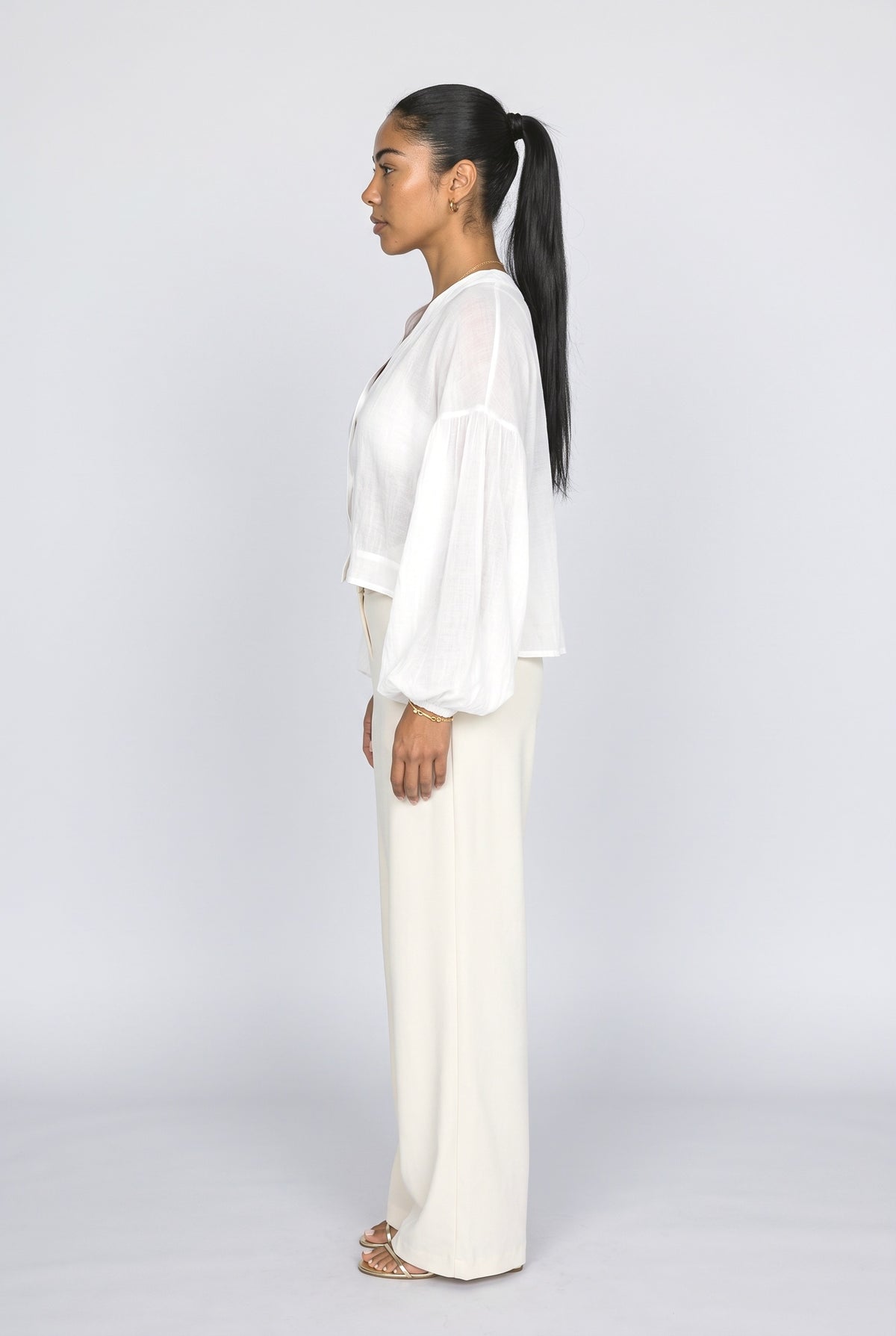 Sheer Knit Cardigan, back view
