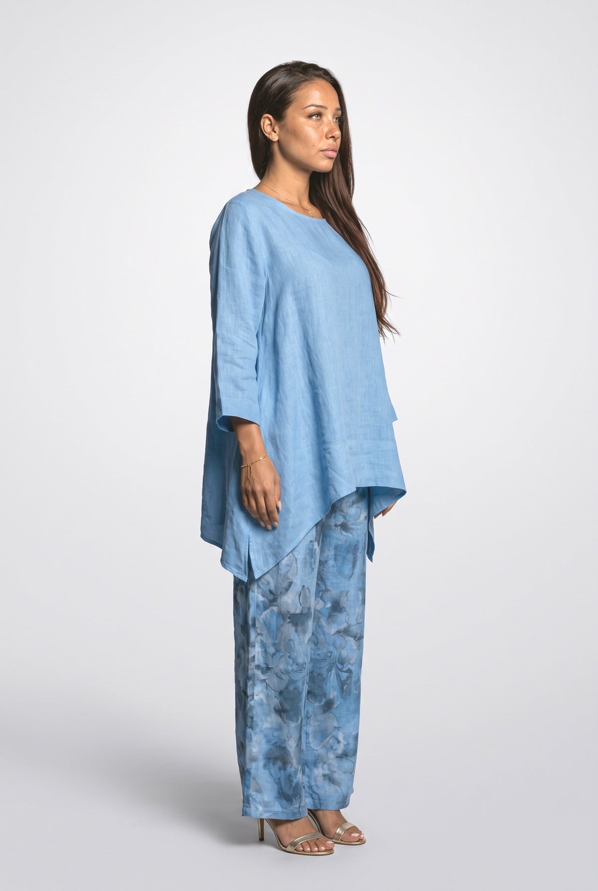 Linen Two Piece Outfit, back view