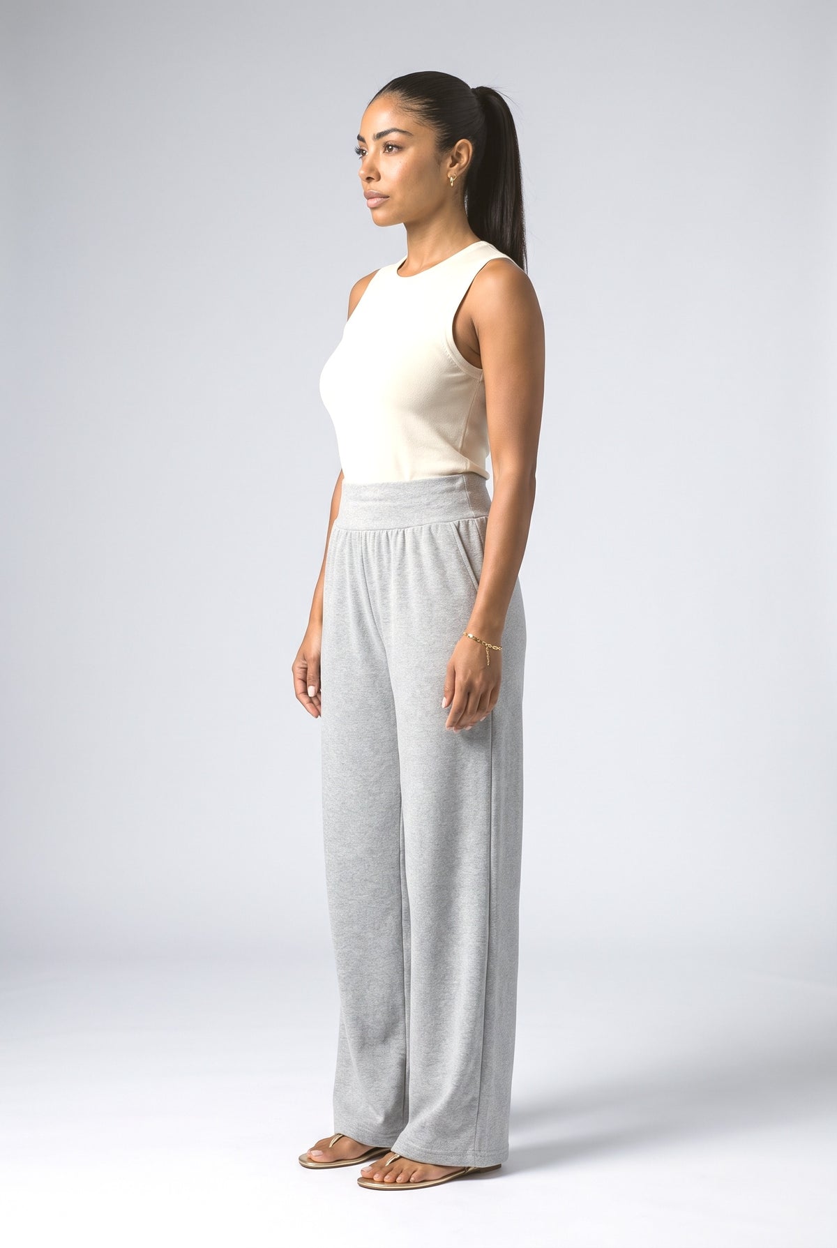 Wide Leg Pants, back view