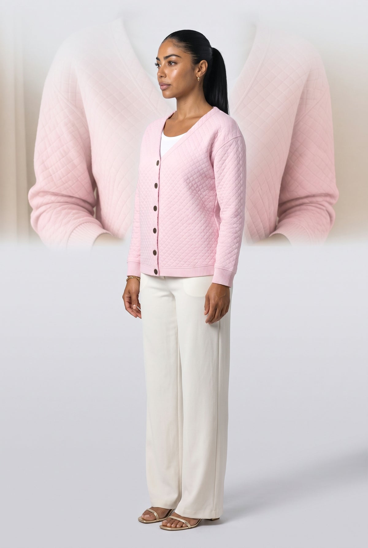 Knit Cardigan, back view