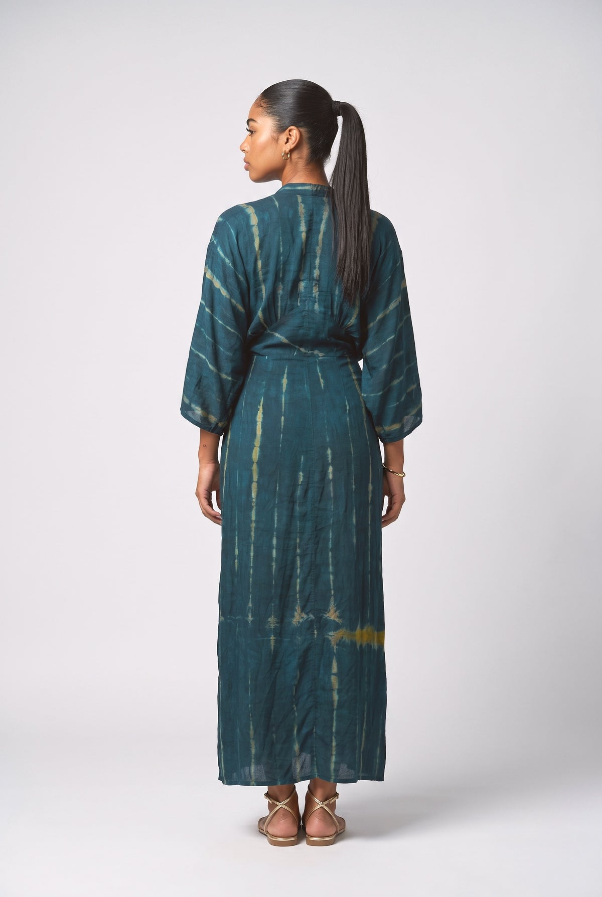 Illusion Printed Dress-12, back view