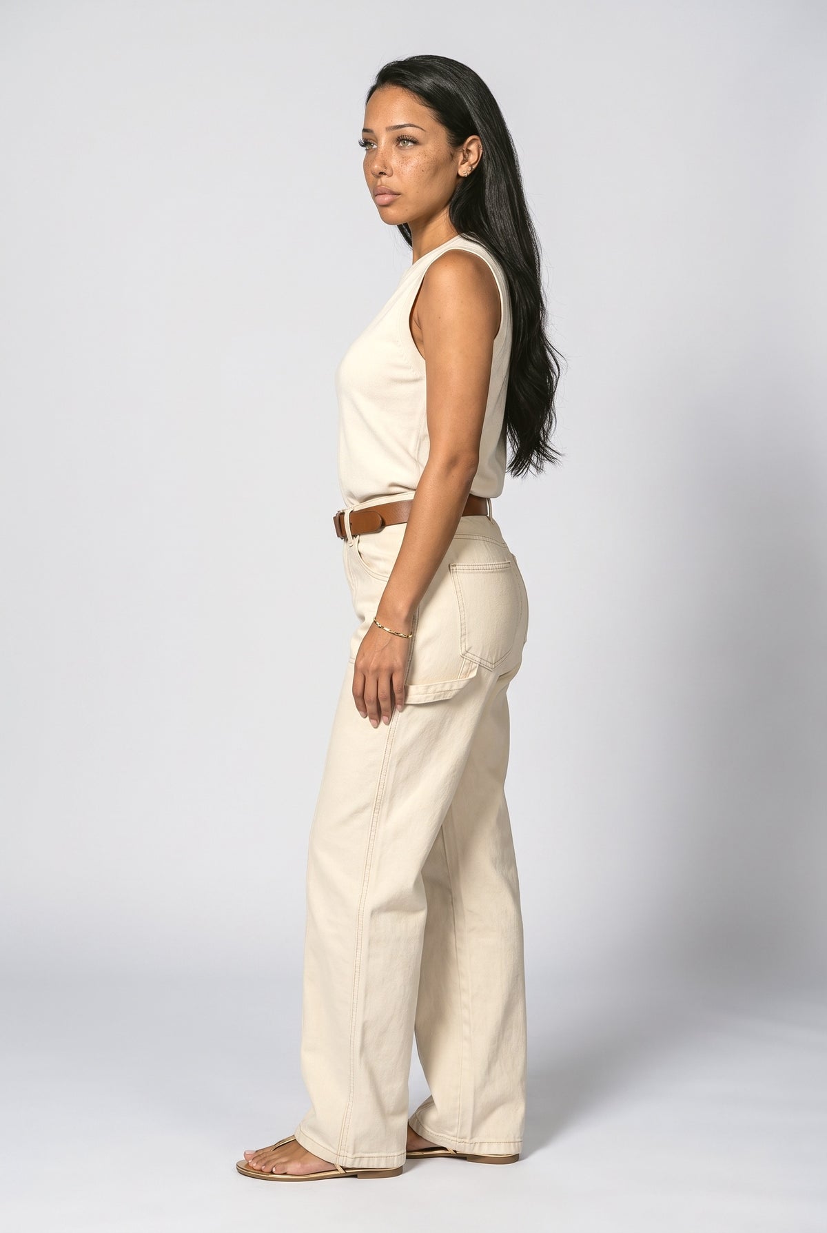 Wide Leg Pants, back view