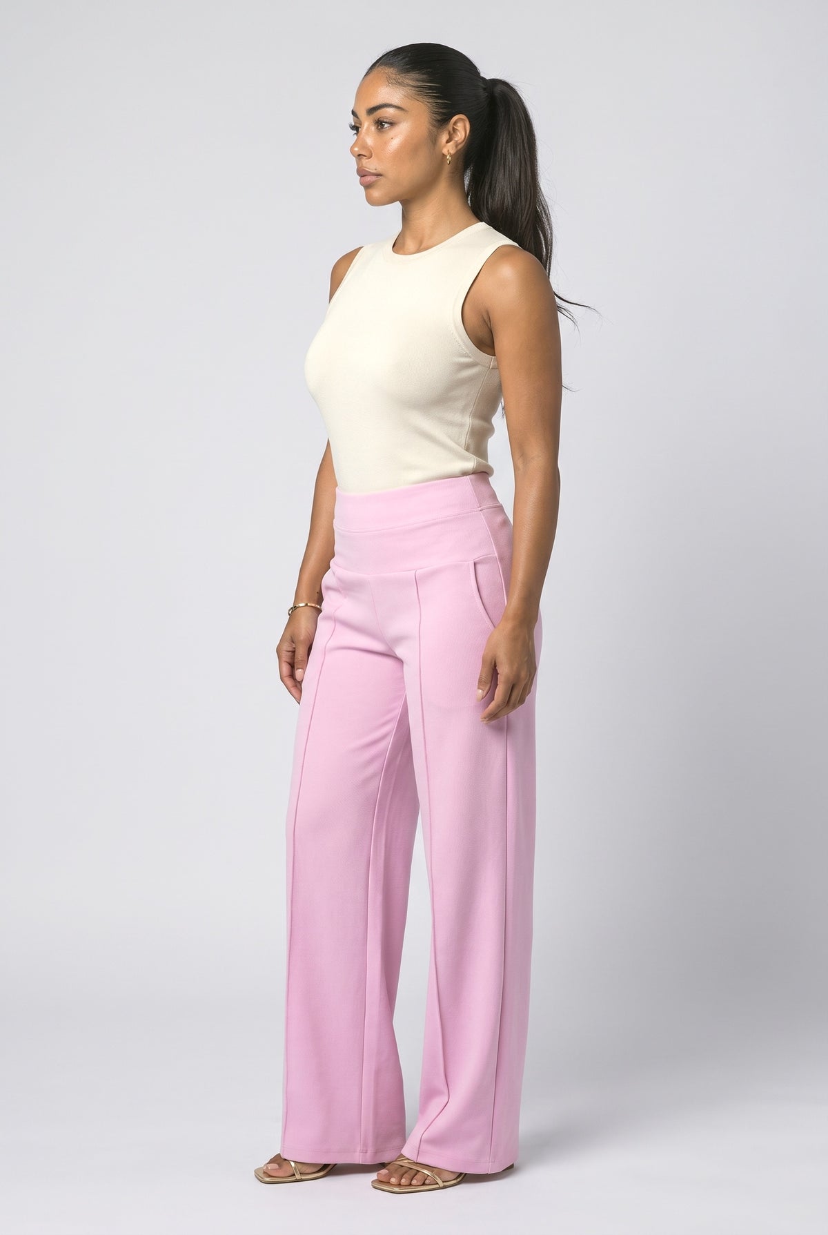 Wide Leg Pants, back view