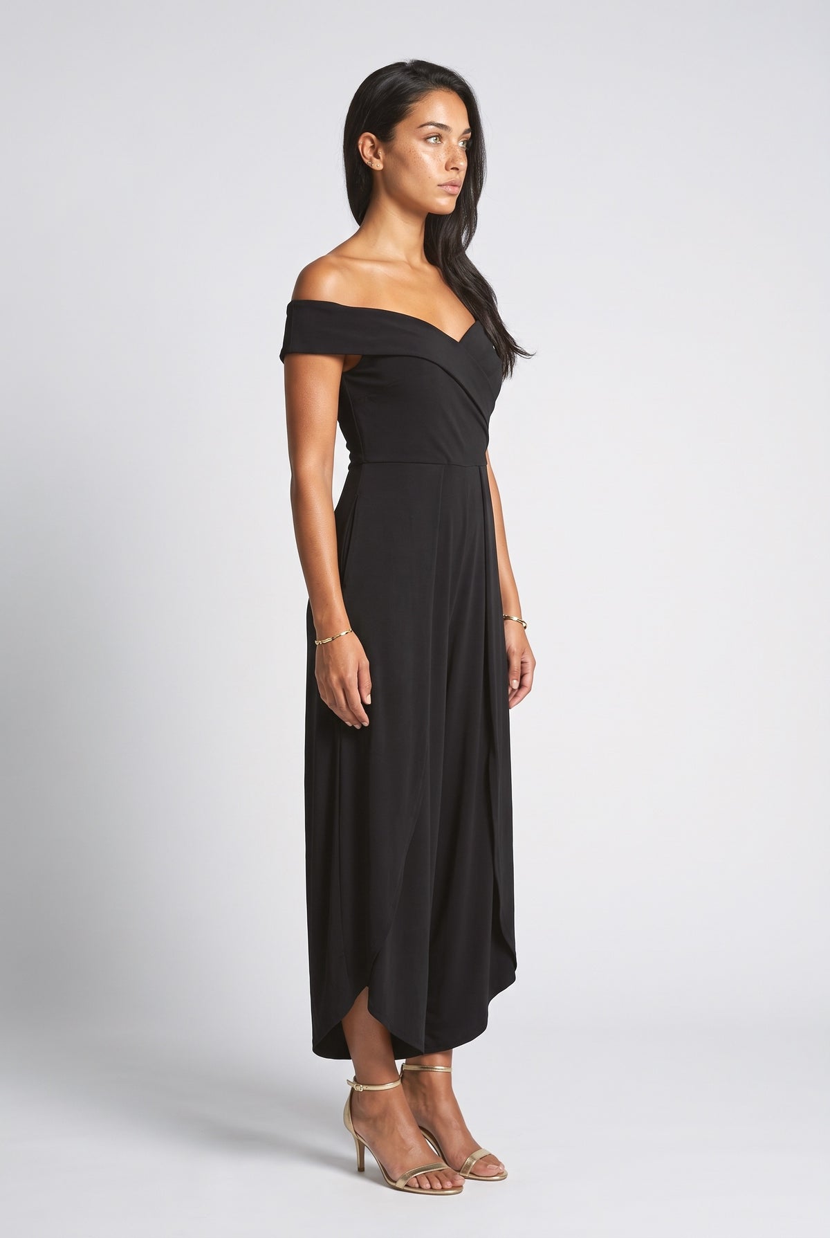Off-Shoulder Wrap Jumpsuit, back view