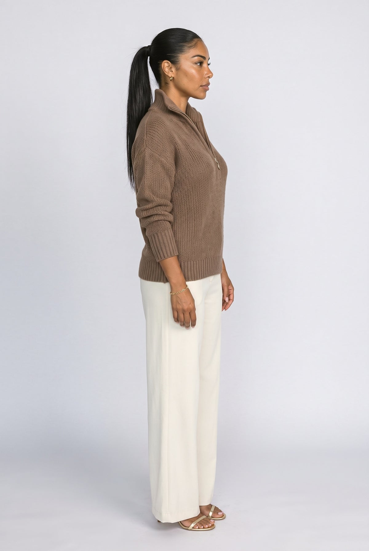 Knit Pullover Sweater, back view