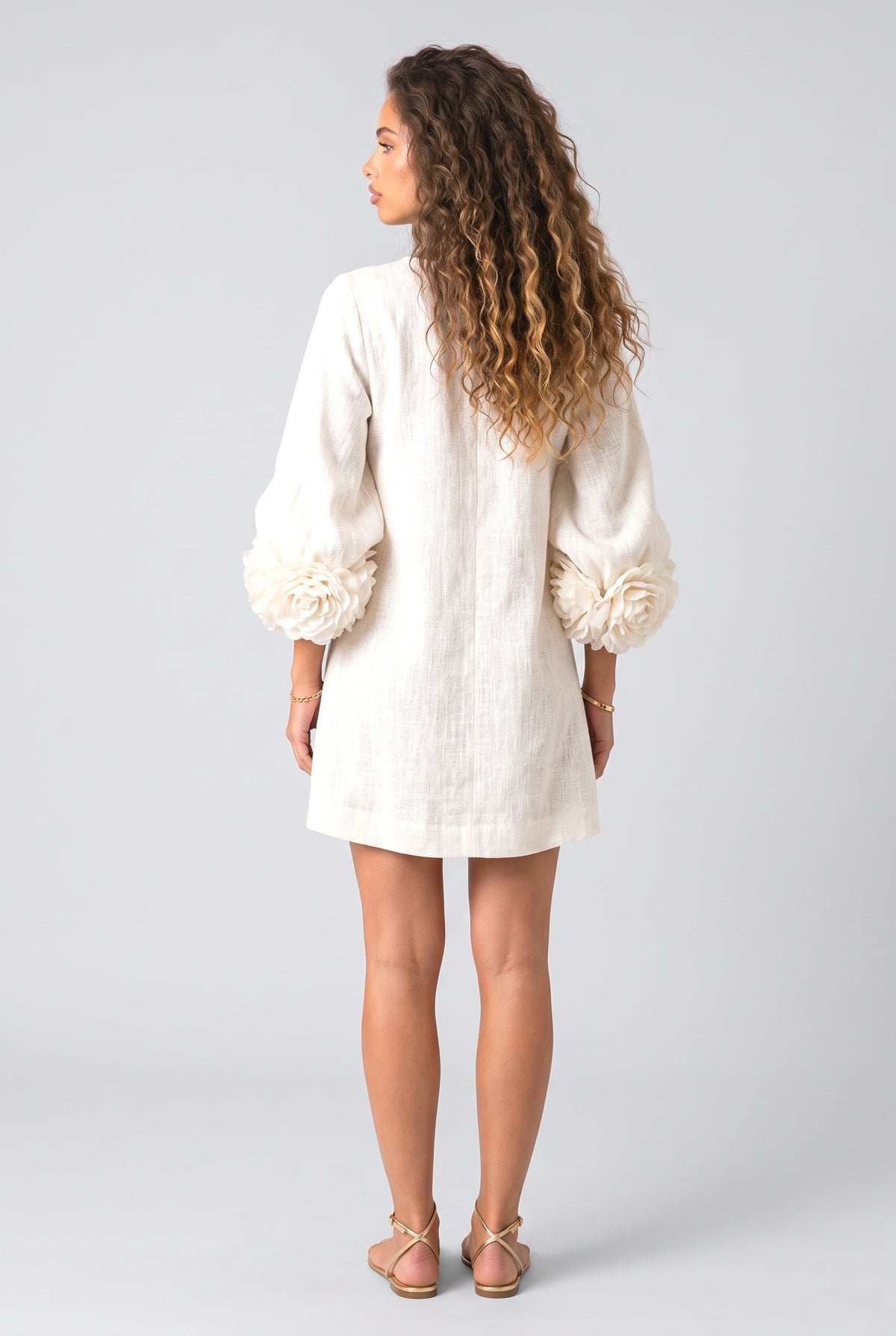 Floral Mini Dress, back view