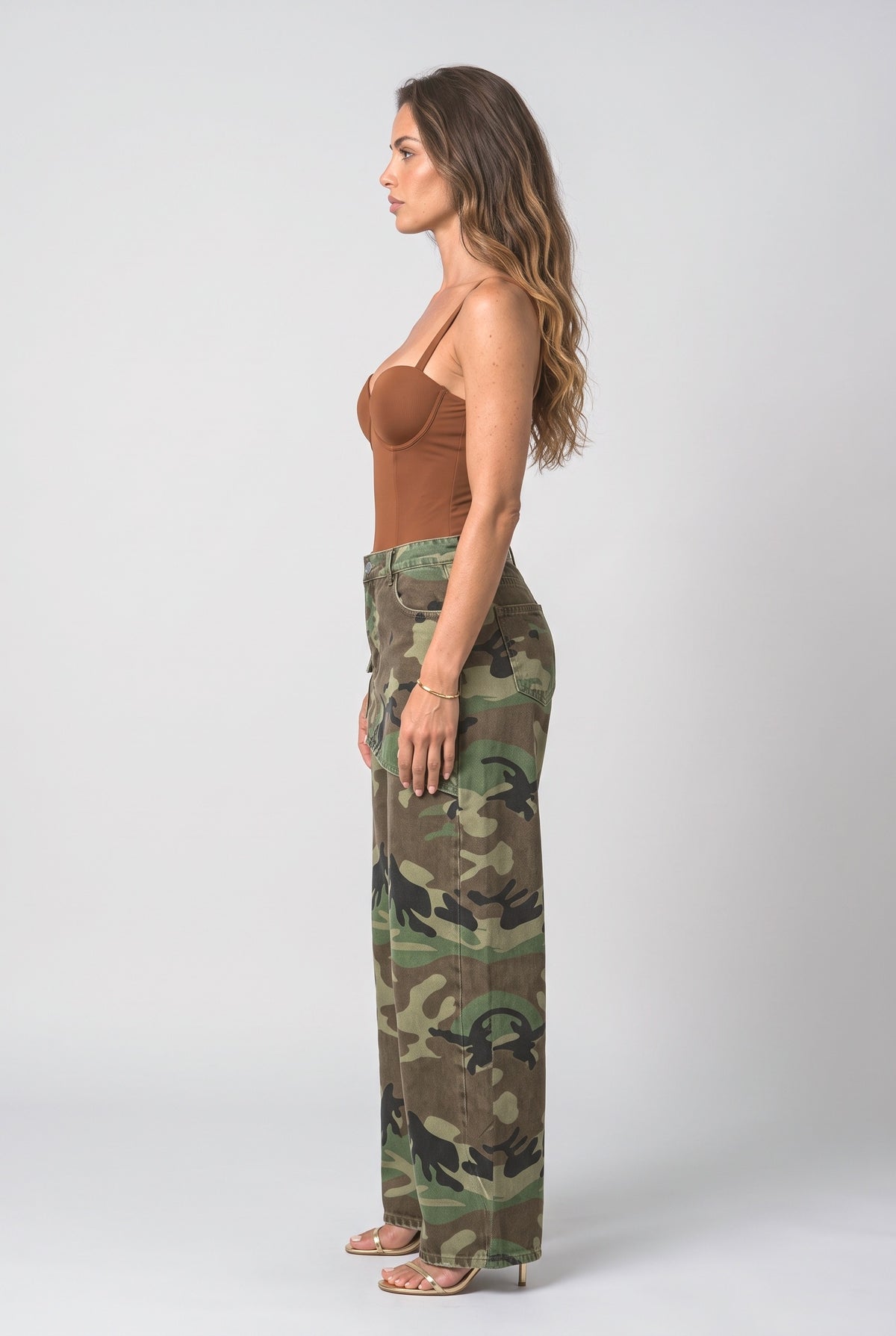 Wide Leg Jeans, back view