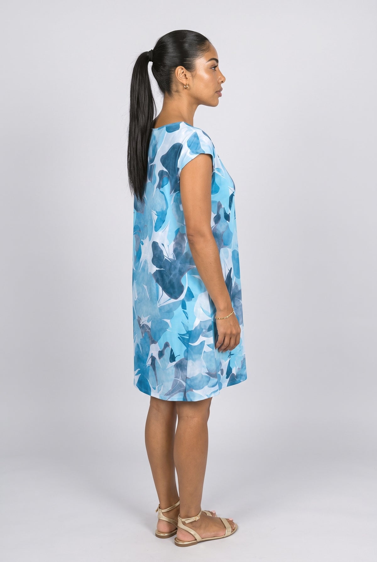 A-Line Summer Dress, back view