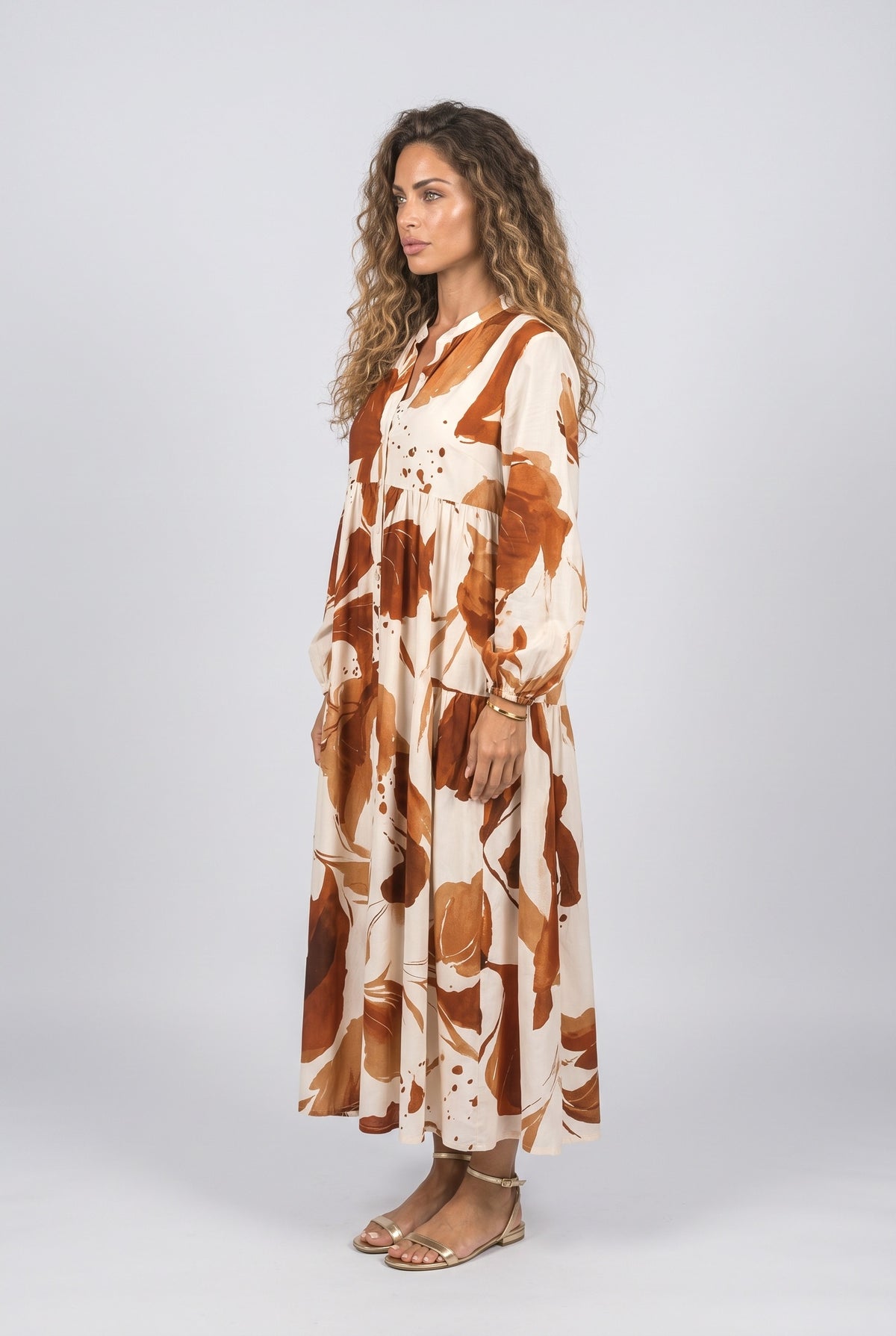 Floral Maxi Dress, back view