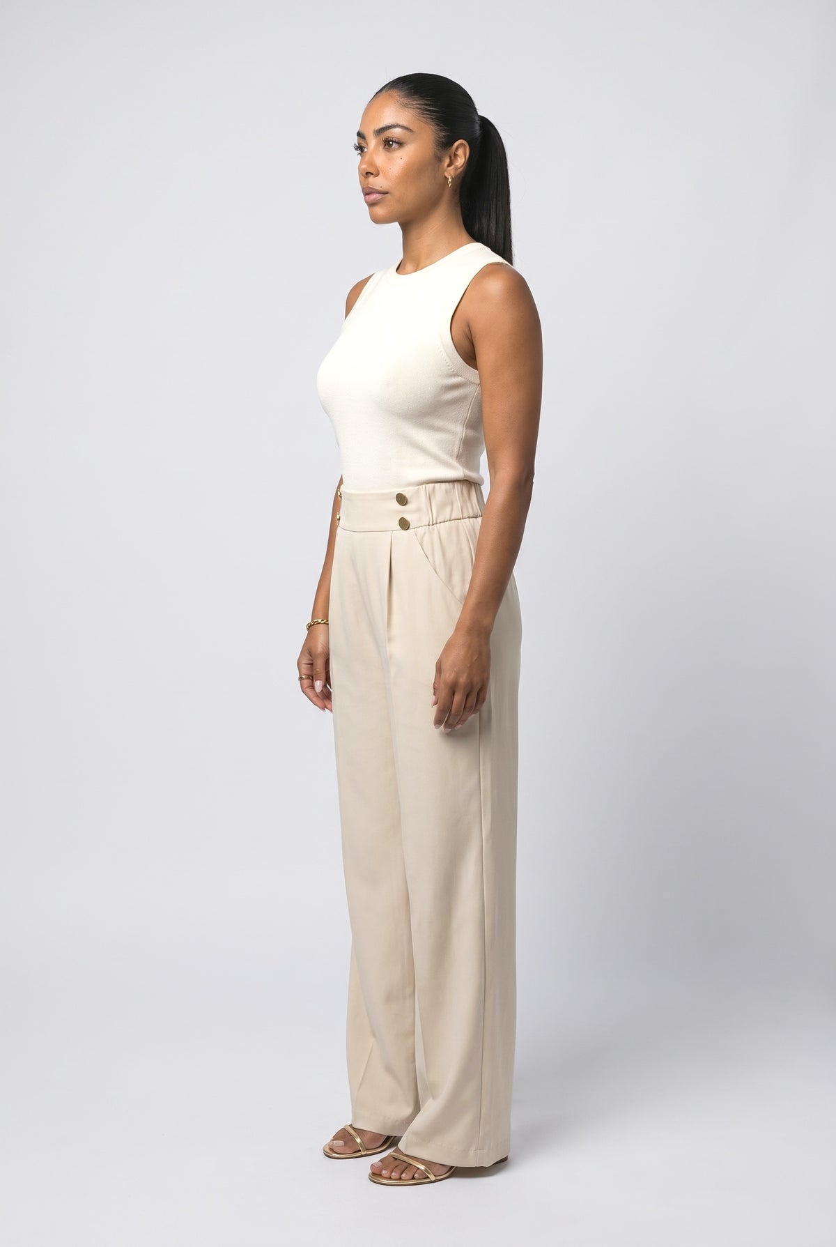 Wide Leg Pants, back view