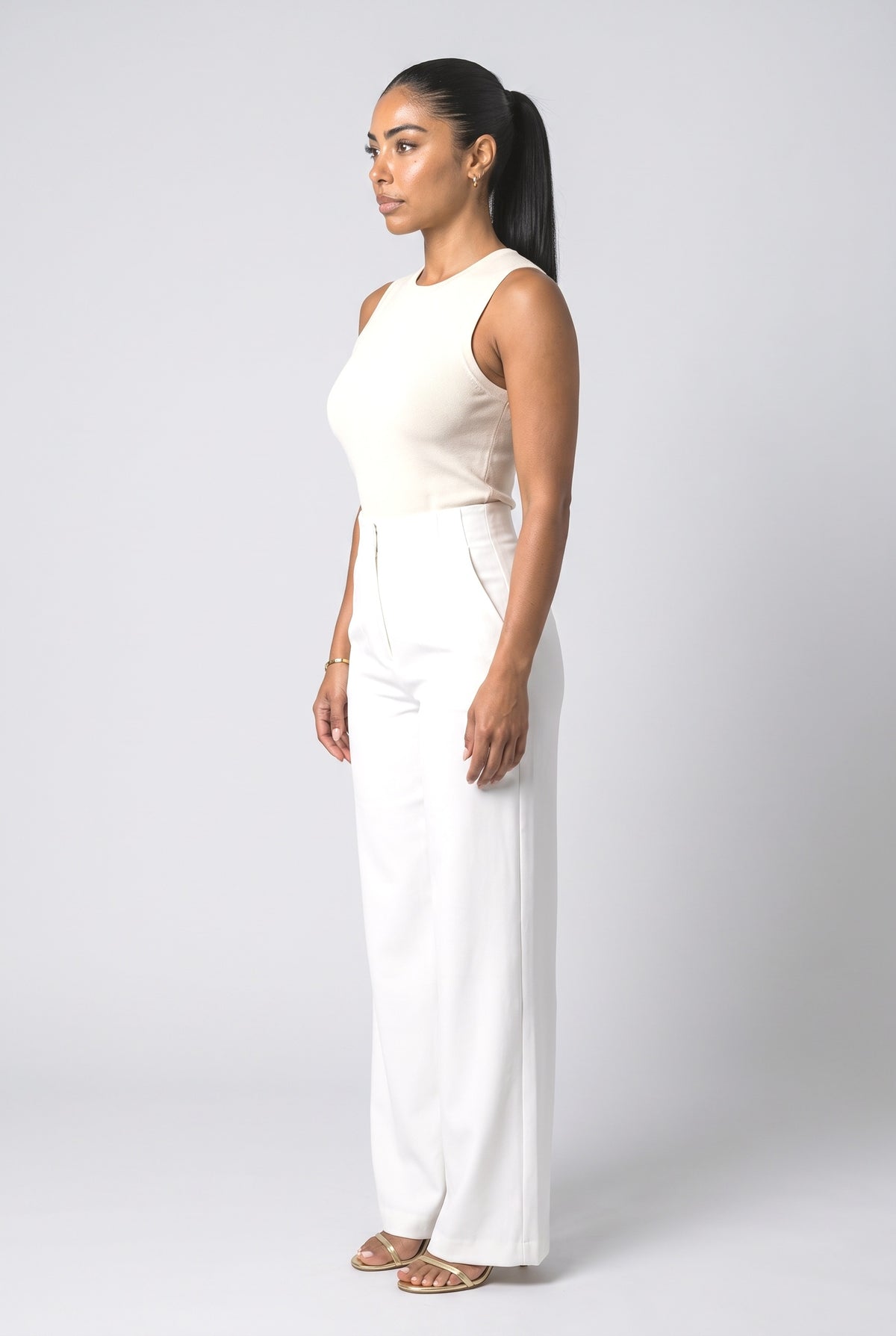Wide Leg Pants, back view