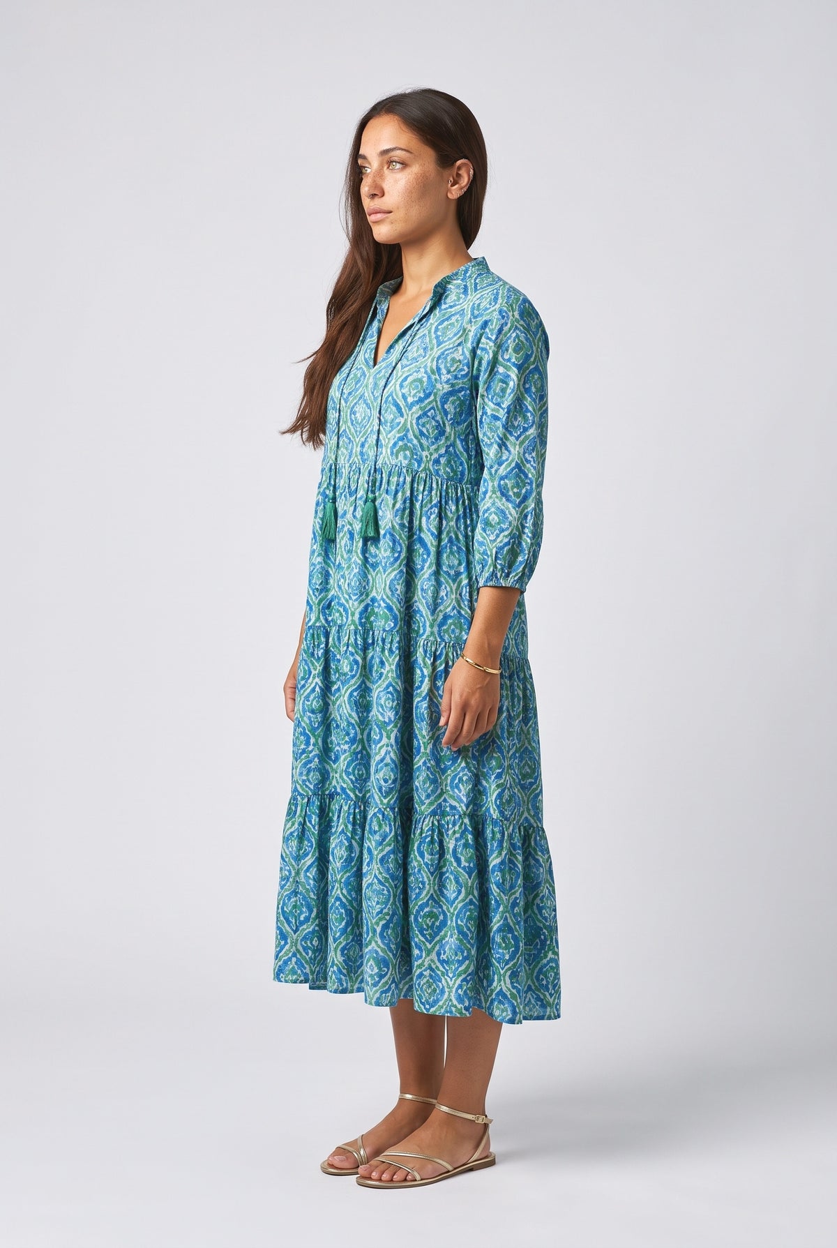 Tiered Midi Dress, back view