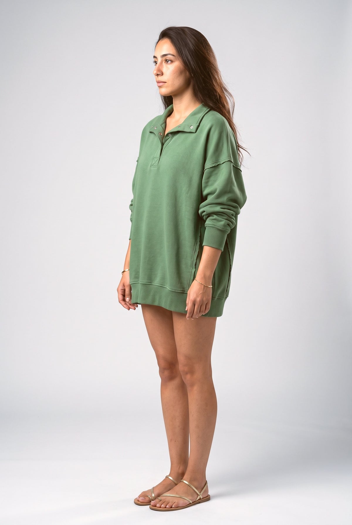 Oversized Pullover Sweater, back view